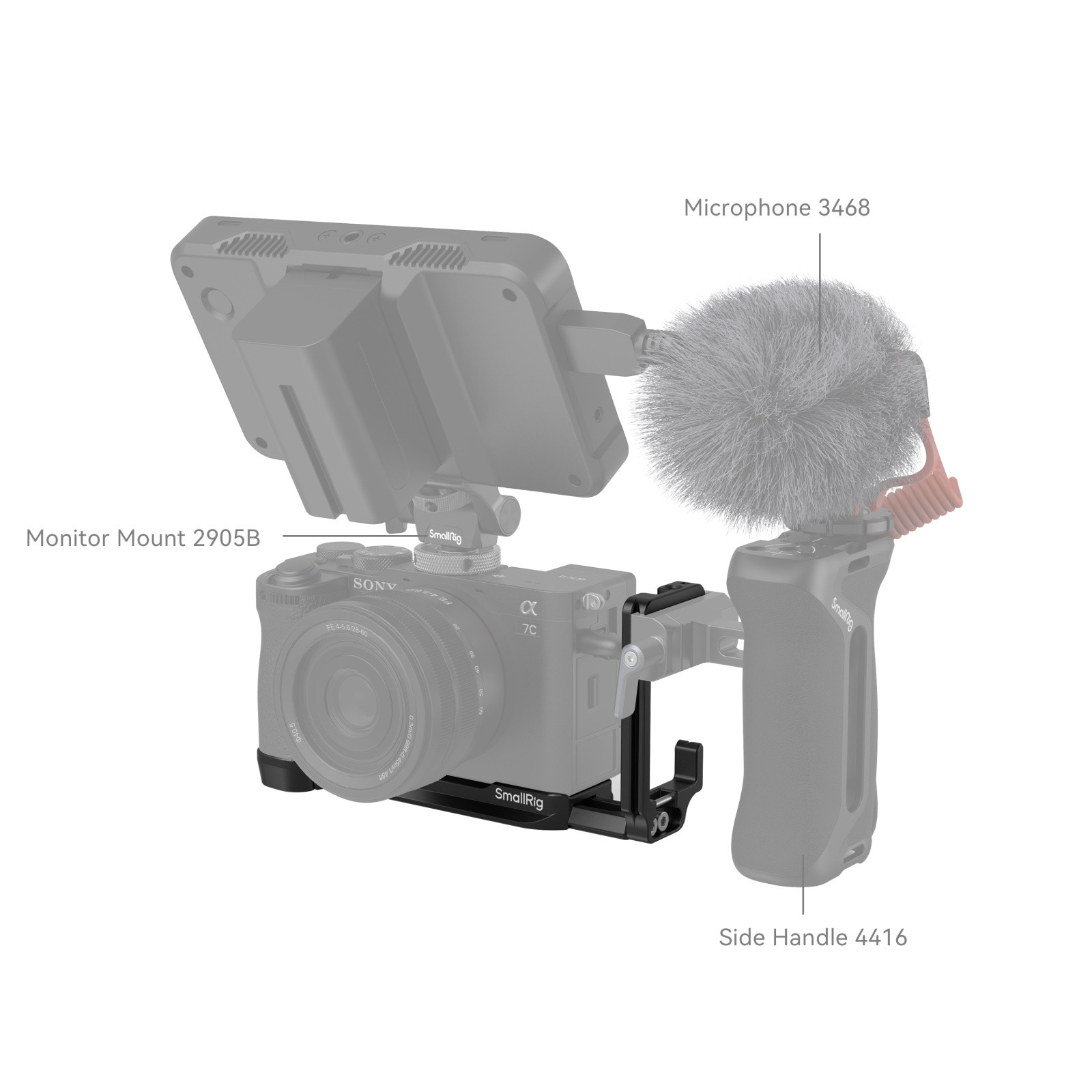 SmallRig L-Bracket for Sony Alpha 7C II / Alpha 7CR 4569