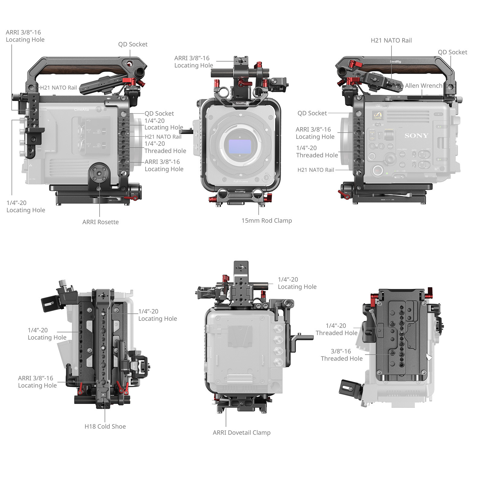 SmallRig Cage Kit for Sony BURANO 4571