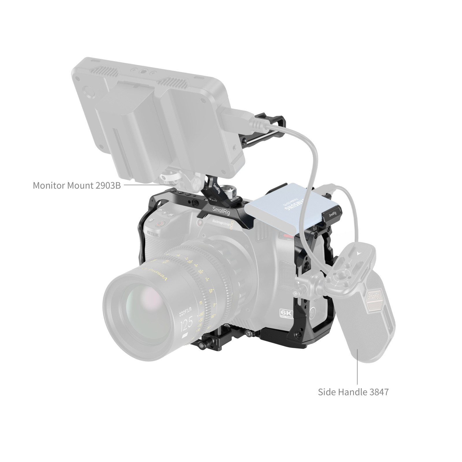 SmallRig Basic Cage Kit for Blackmagic Design Cinema 6K (Full-Frame) 4574