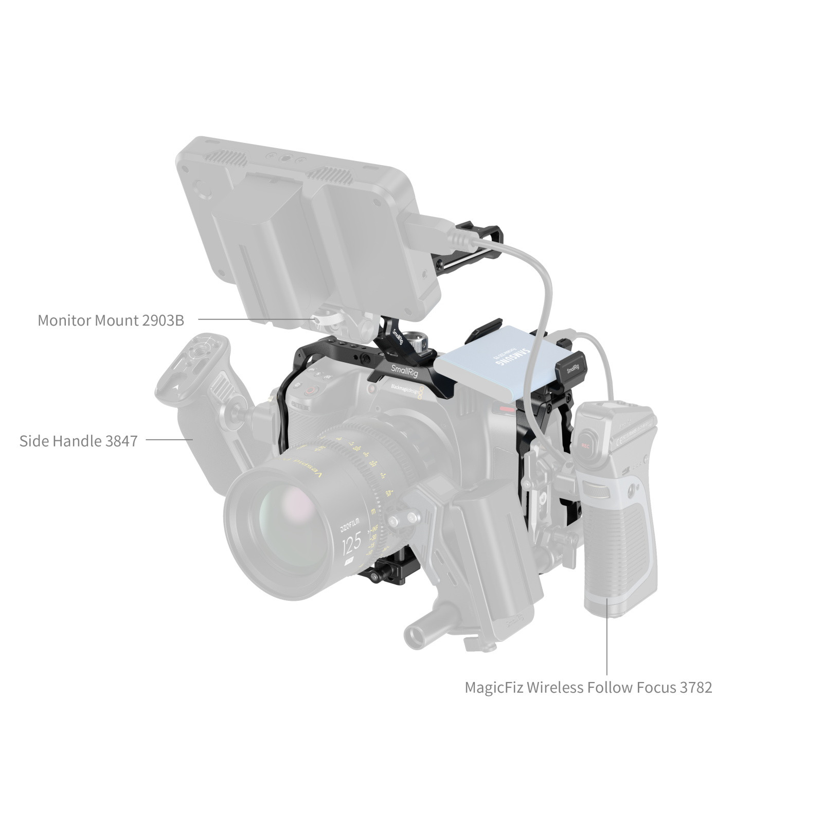 SmallRig Basic Cage Kit for Blackmagic Design Cinema 6K 4574B