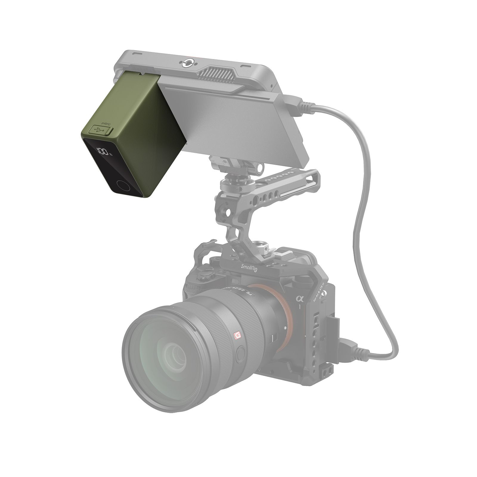 SmallRig USB-C Rechargeable Camera Battery for Sony NP-F970 (Green) 4577
