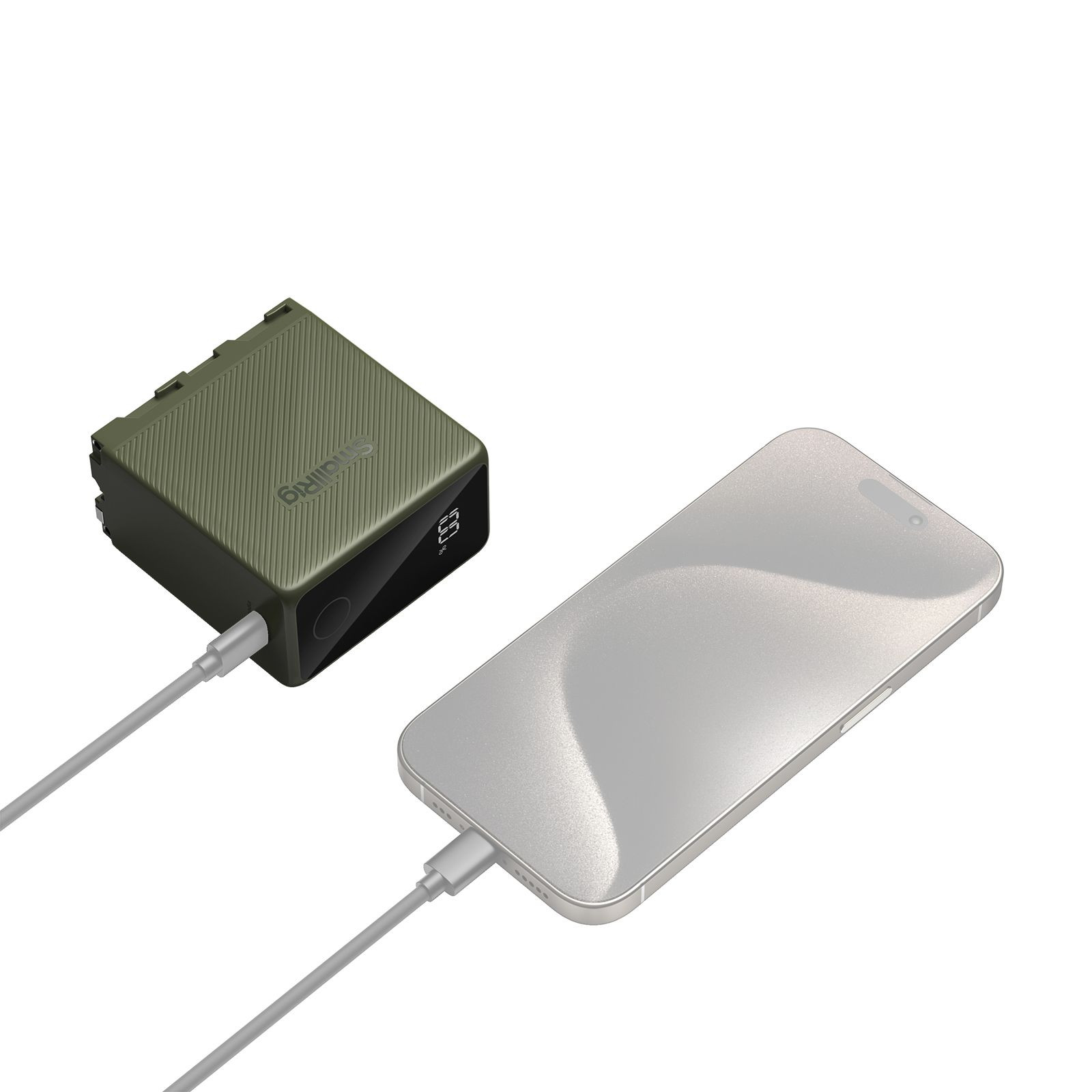 SmallRig USB-C Rechargeable Camera Battery for Sony NP-F970 (Green) 4577