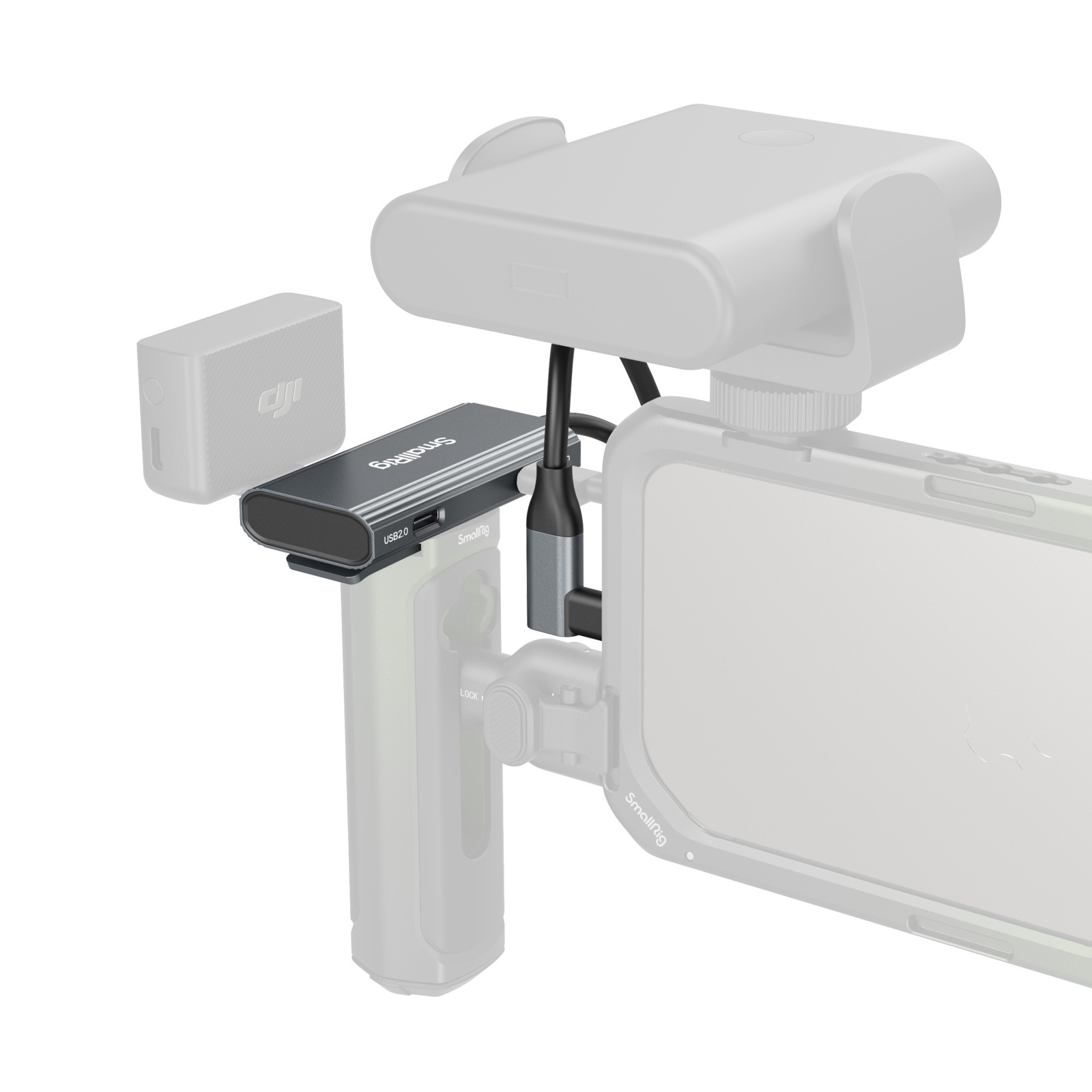 SmallRig 4-in-1 USB-C Hub PD 100W / USB-C 3.1 / USB-C 2.0 with Audio Adapter x 2 4598