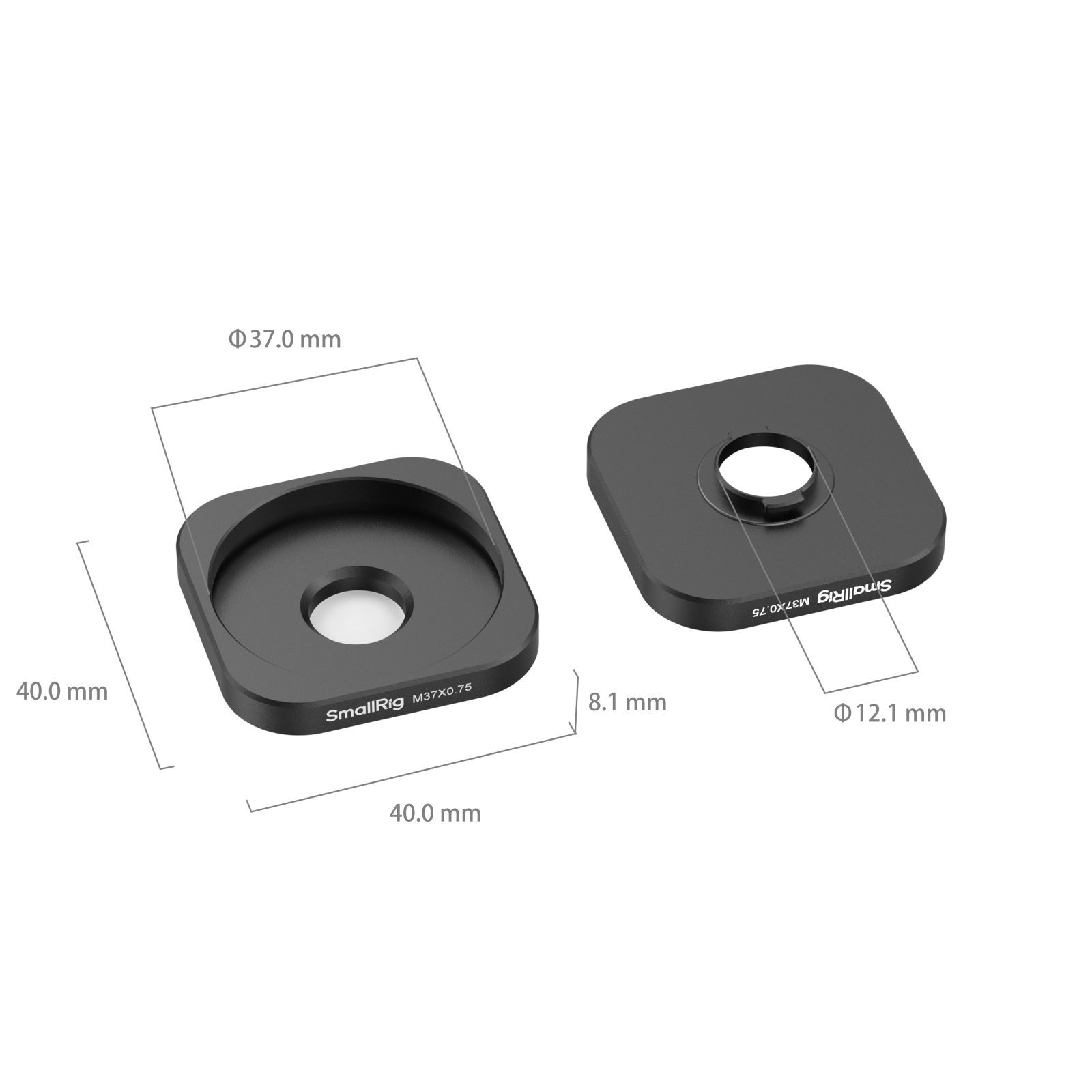 SmallRig Universal T-mount to 37mm Threaded Lens Adapter Ring 4603