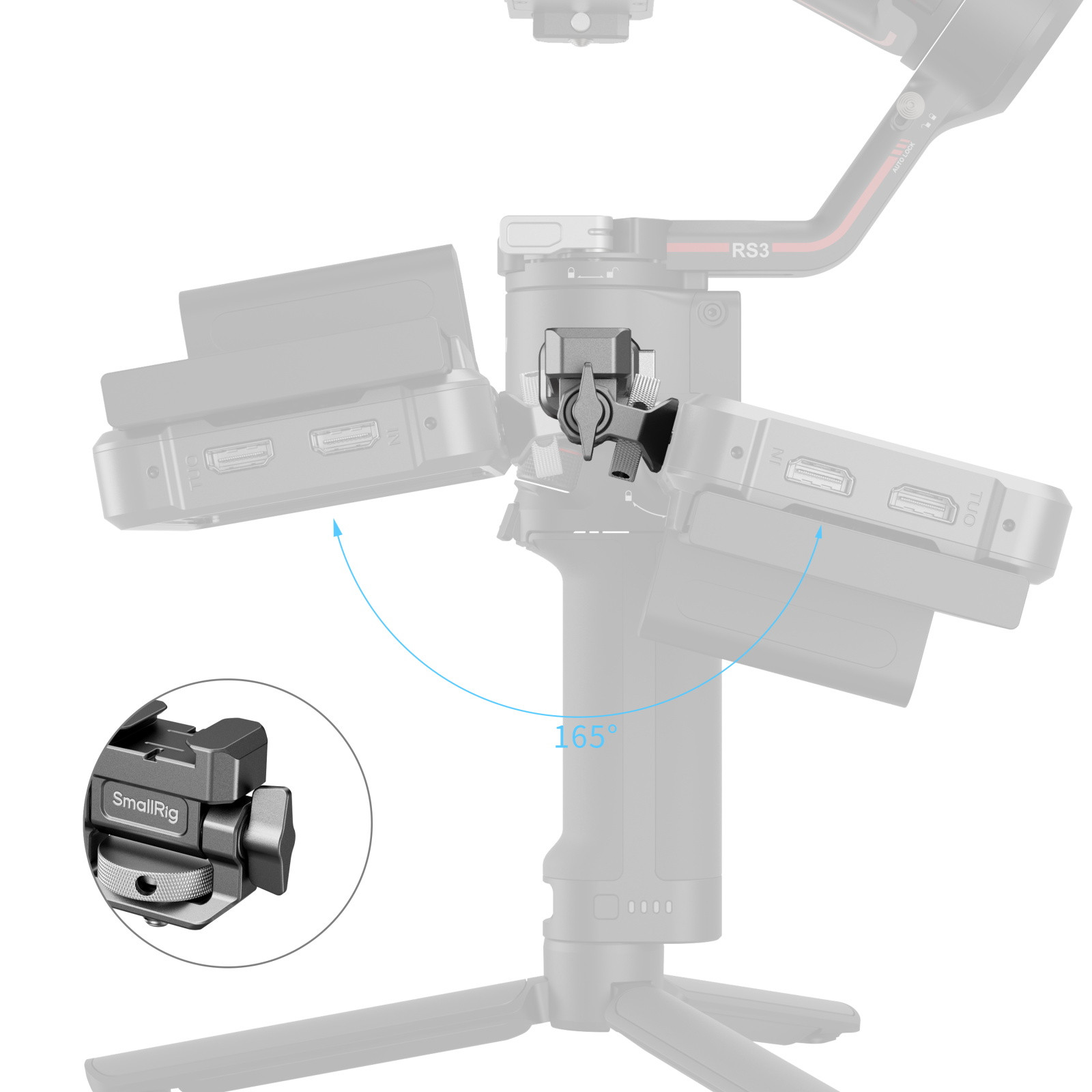 SmallRig "HawkLock" H21 Monitor Support for DJI Stabilizers 4637