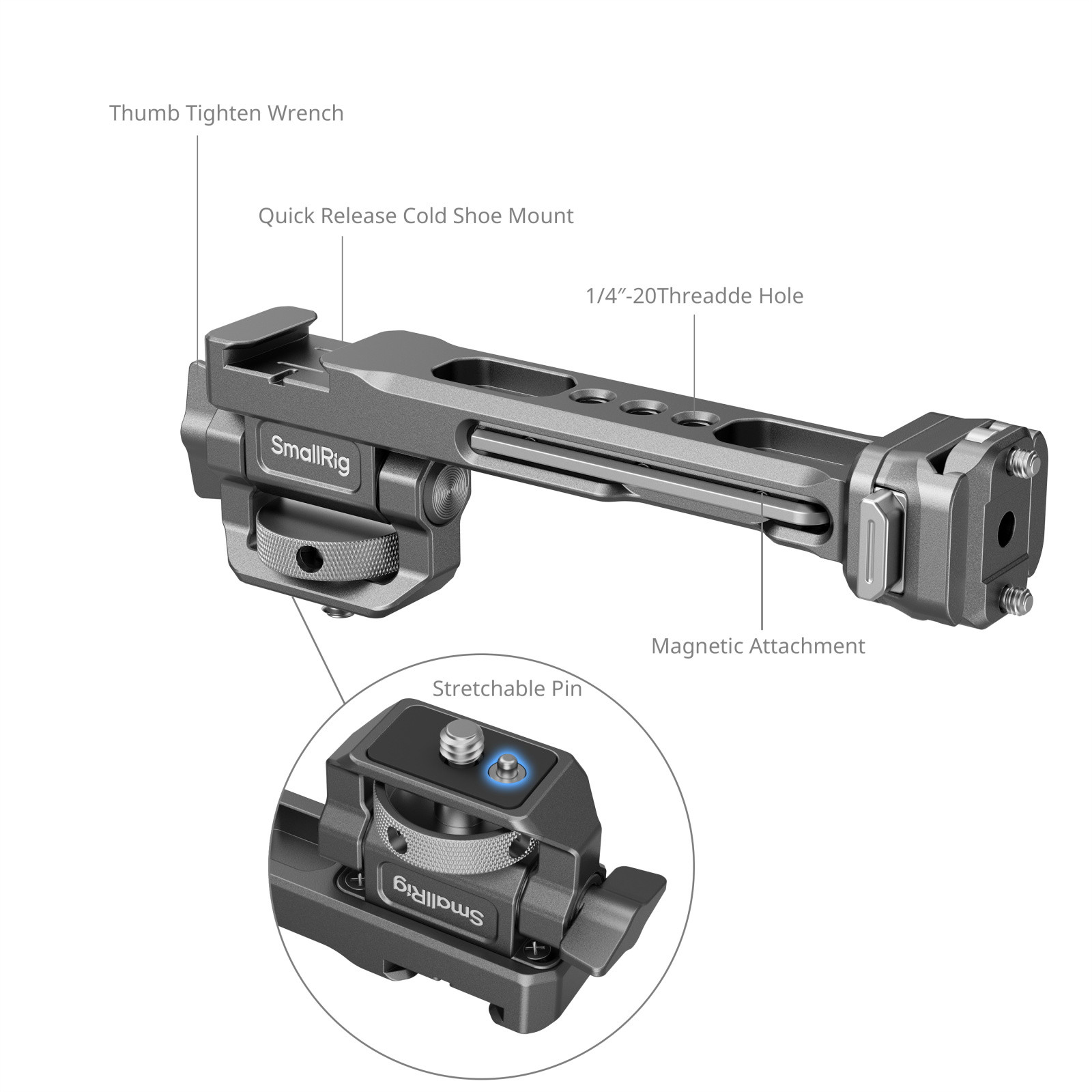 SmallRig "HawkLock" H21 Monitor Support for DJI Stabilizers 4637