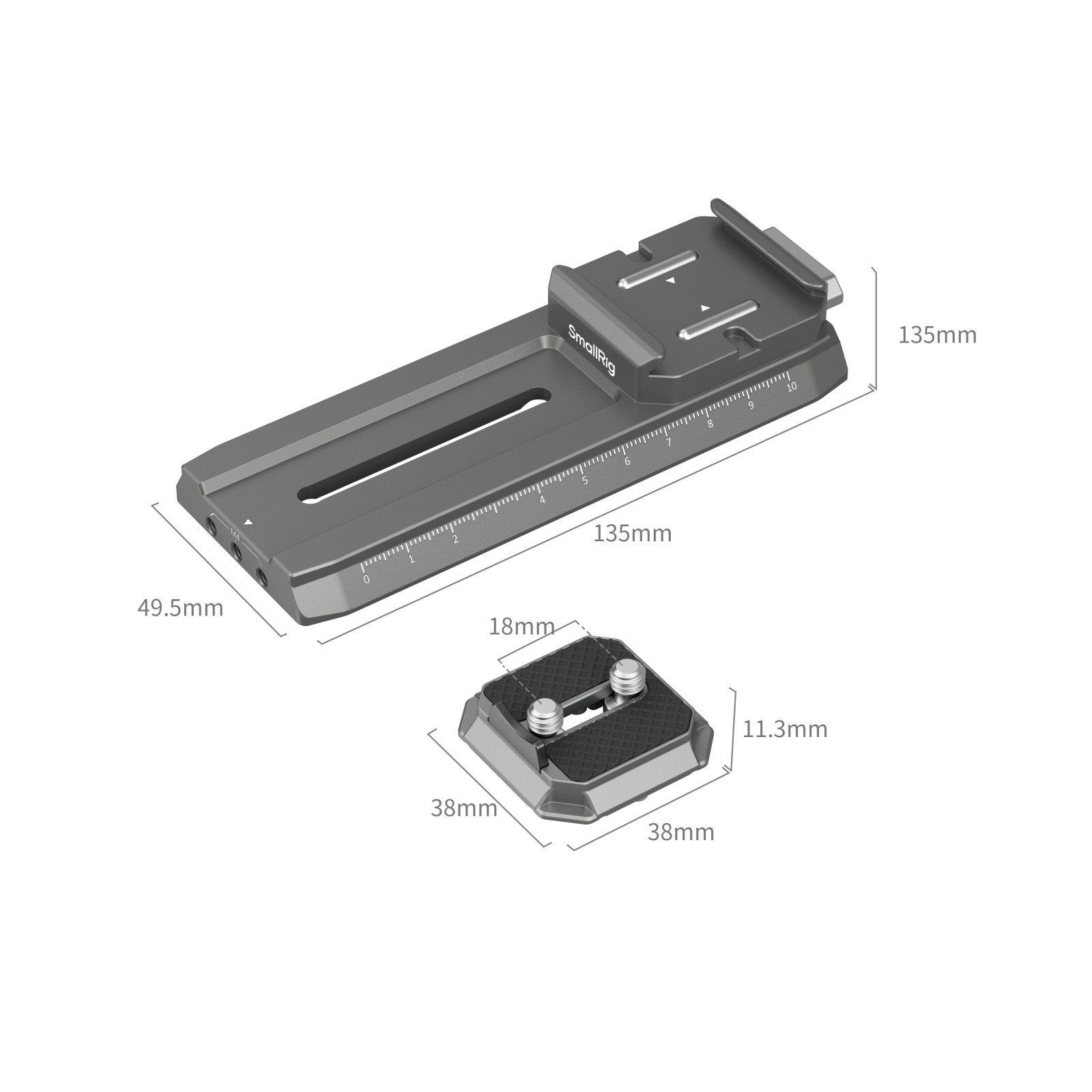 SmallRig HawkLock H38 Manfrotto Quick Release Plate for DJI Stabilizers 4638