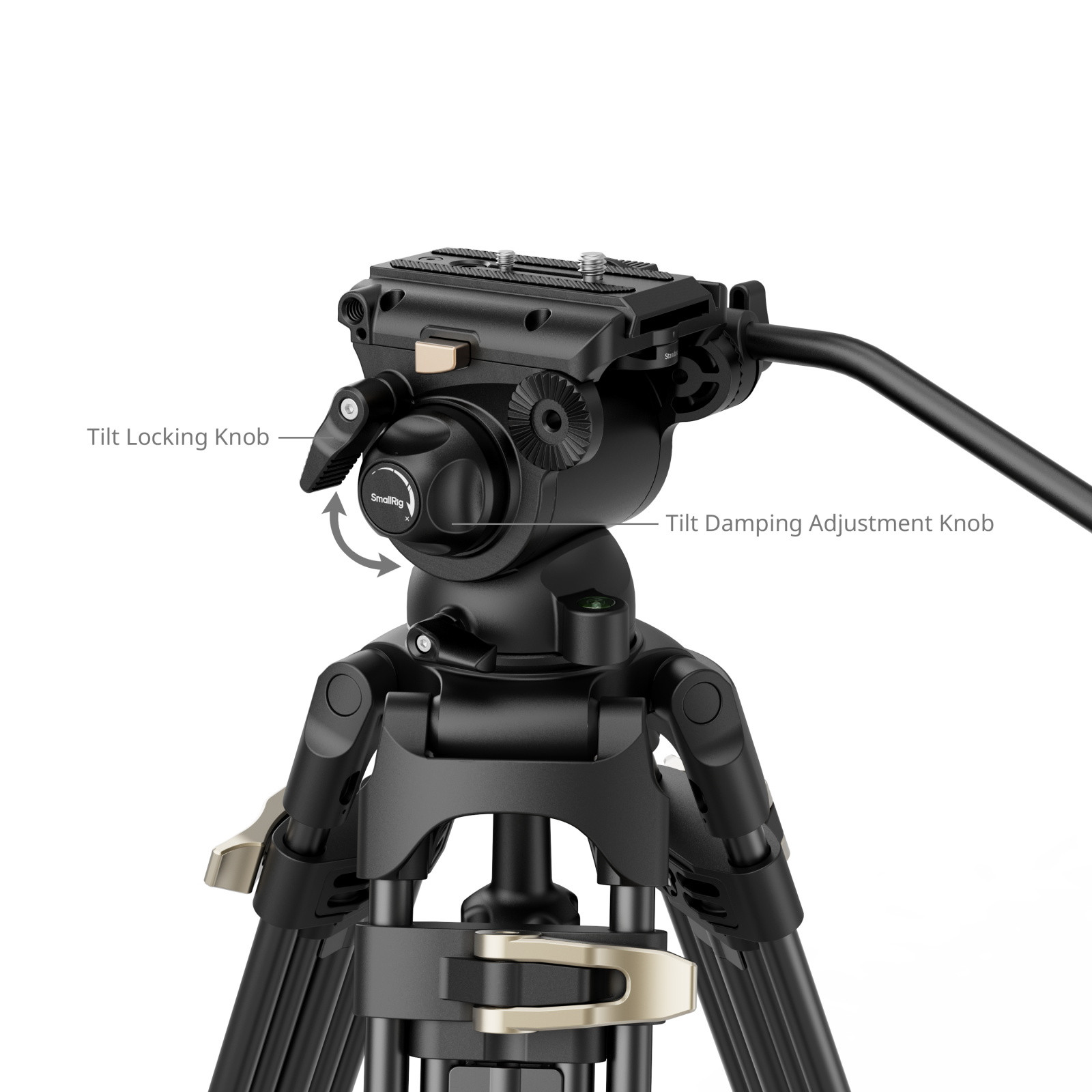 SmallRig Heavy-Duty Fluid Head Tripod Kit AD-01S 4686