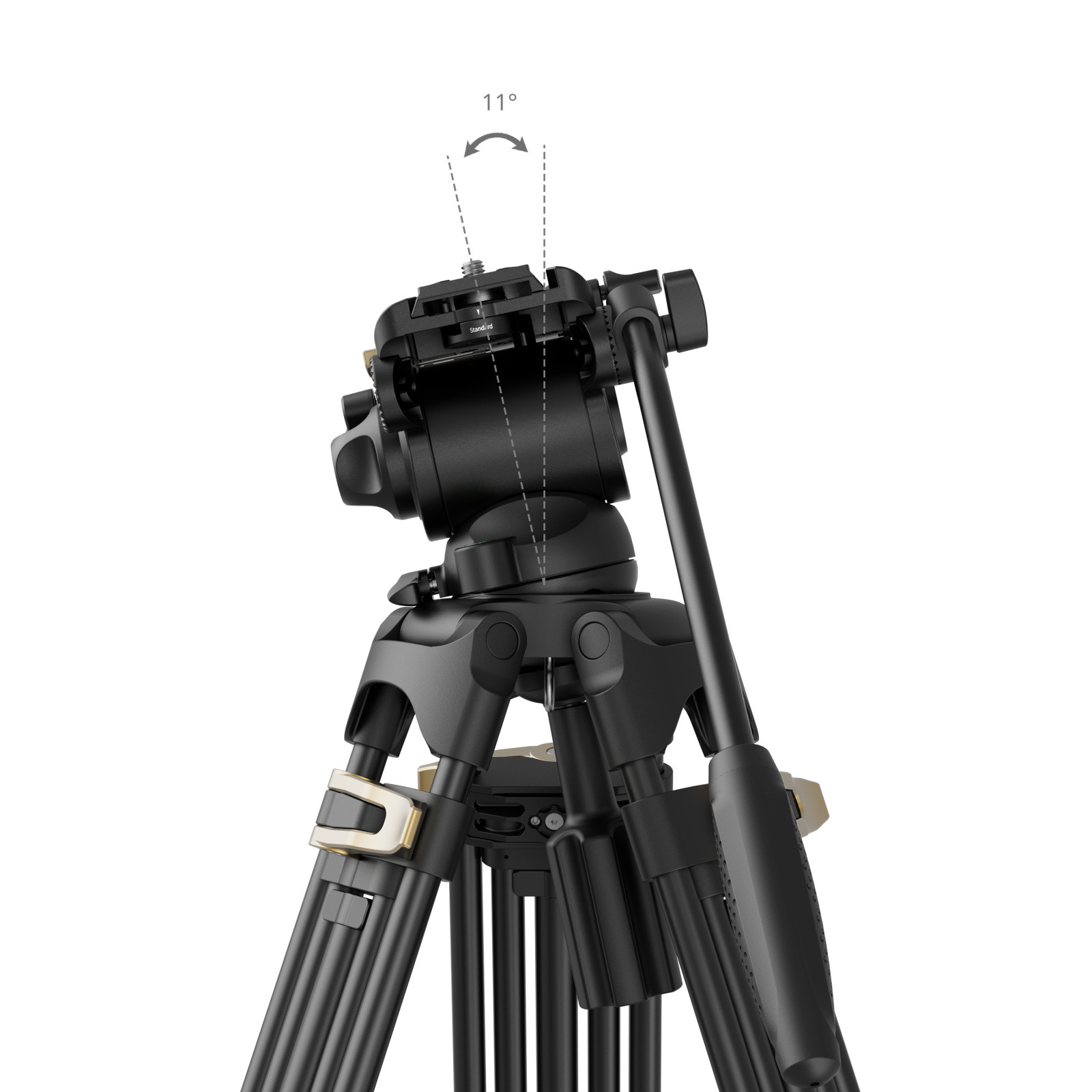 SmallRig Heavy-Duty Fluid Head Tripod Kit AD-01S 4686