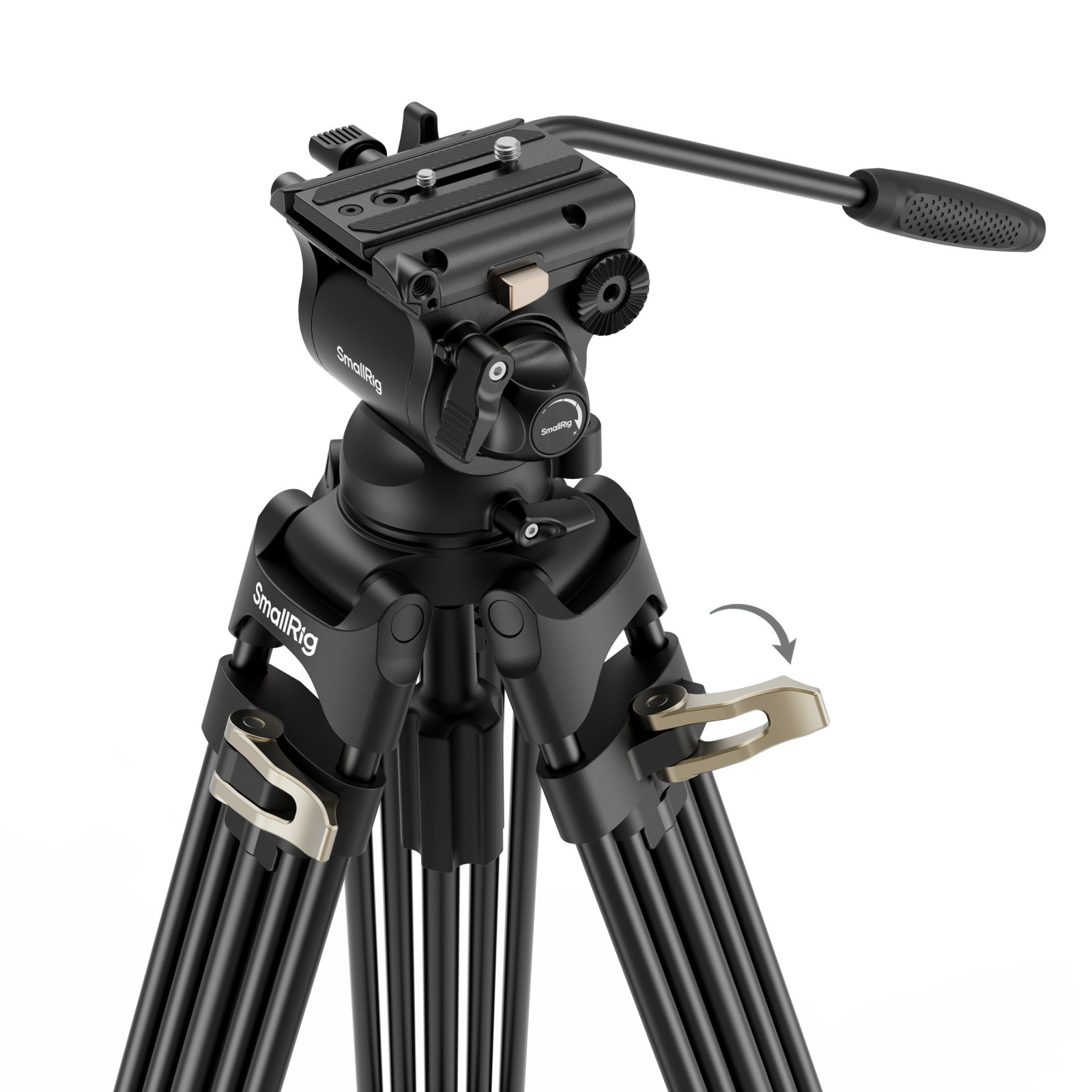 SmallRig Heavy-Duty Fluid Head Tripod Kit AD-01S 4686