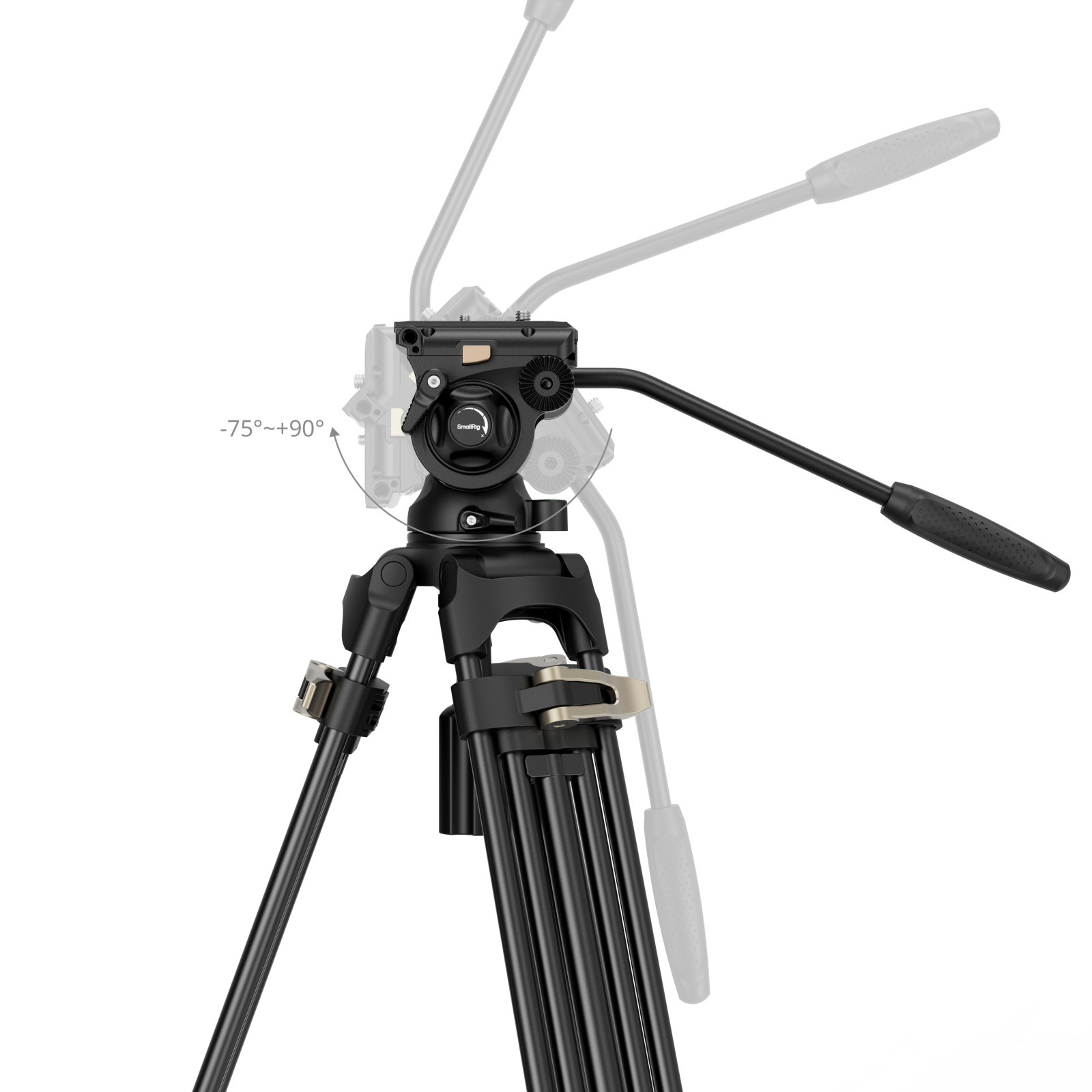 SmallRig Heavy-Duty Fluid Head Tripod Kit AD-01S 4686