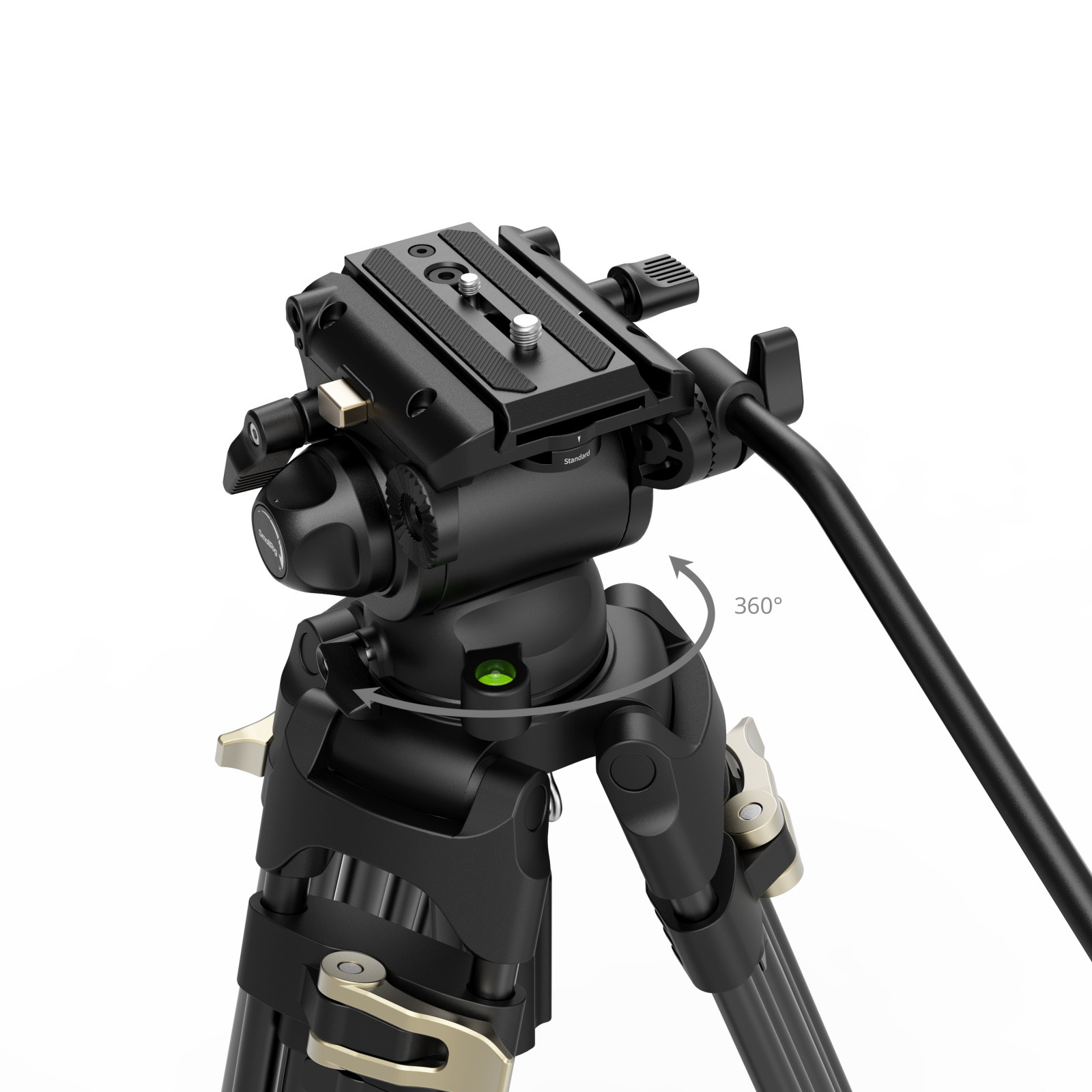SmallRig Heavy-Duty Fluid Head Tripod Kit AD-01S 4686