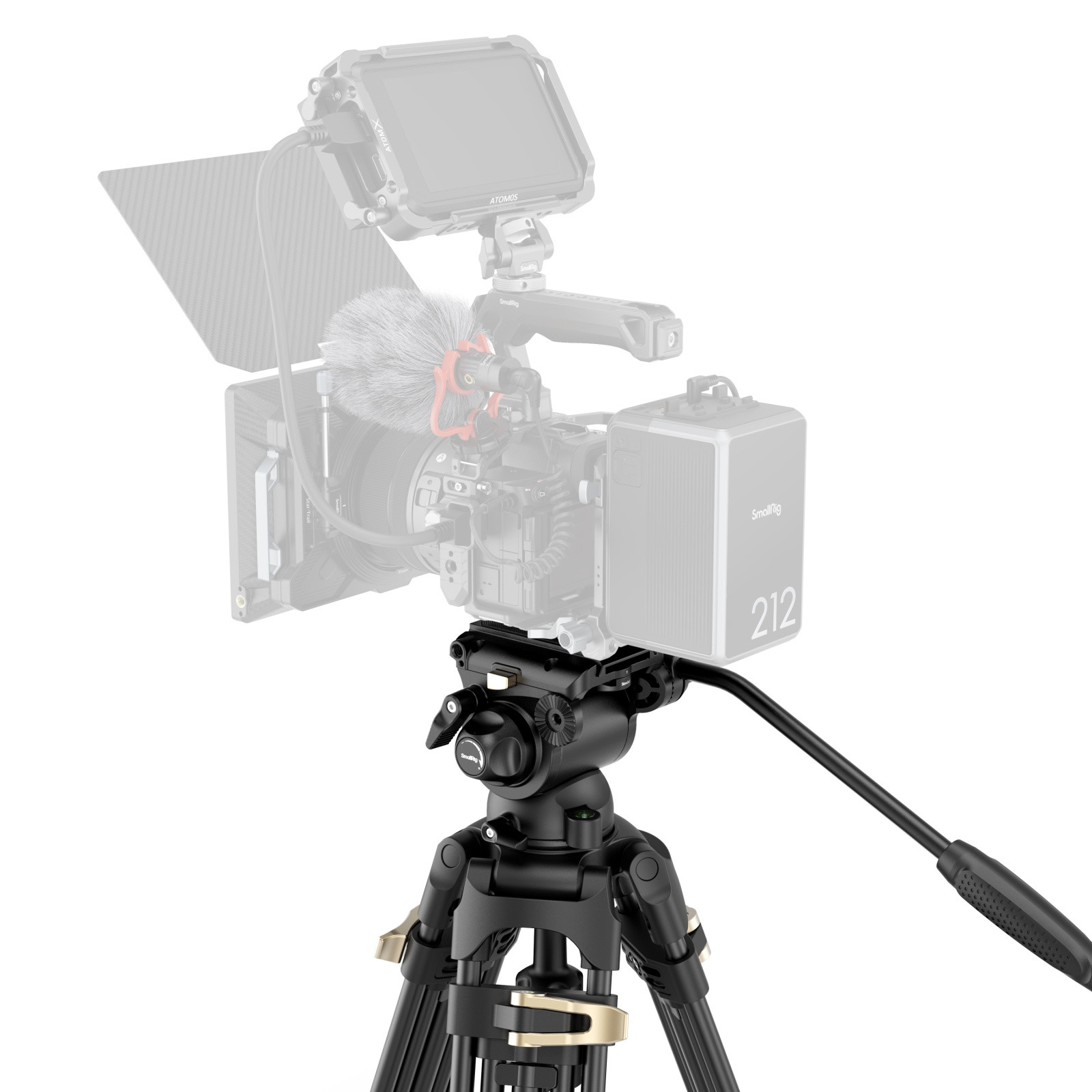 SmallRig Heavy-Duty Fluid Head Tripod Kit AD-01S 4686