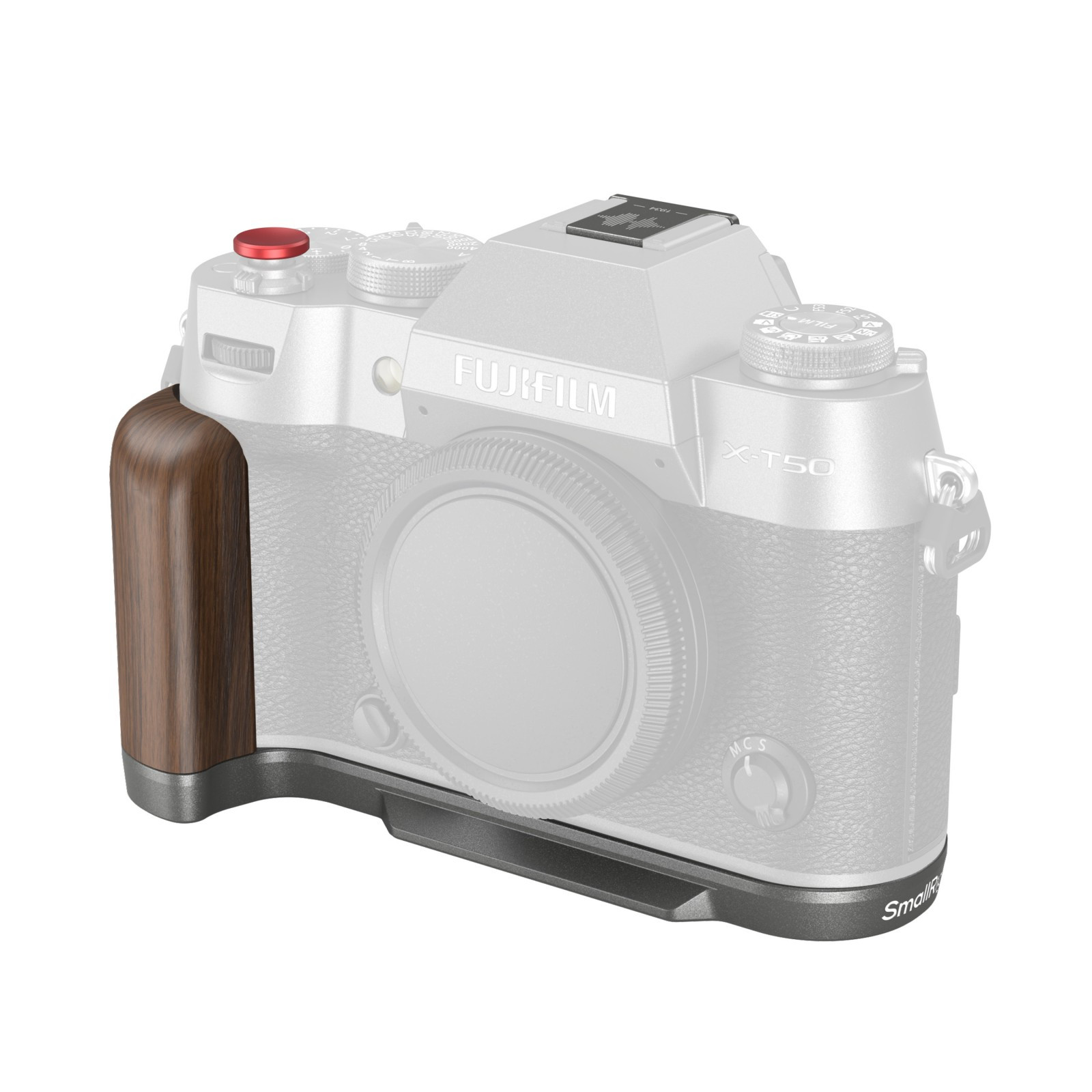 SmallRig L-Shape Grip for FUJIFILM X-T50 (Wooden/Charcoal Silver) 4736B