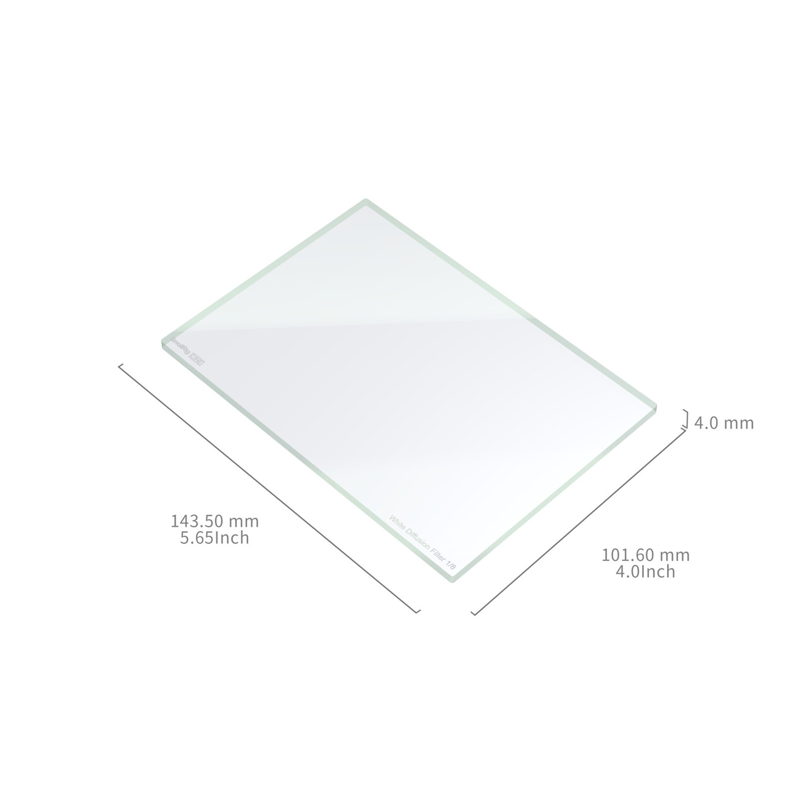 SmallRig CINE 4 x 5.65" White Diffusion 1/8 Filter 4743