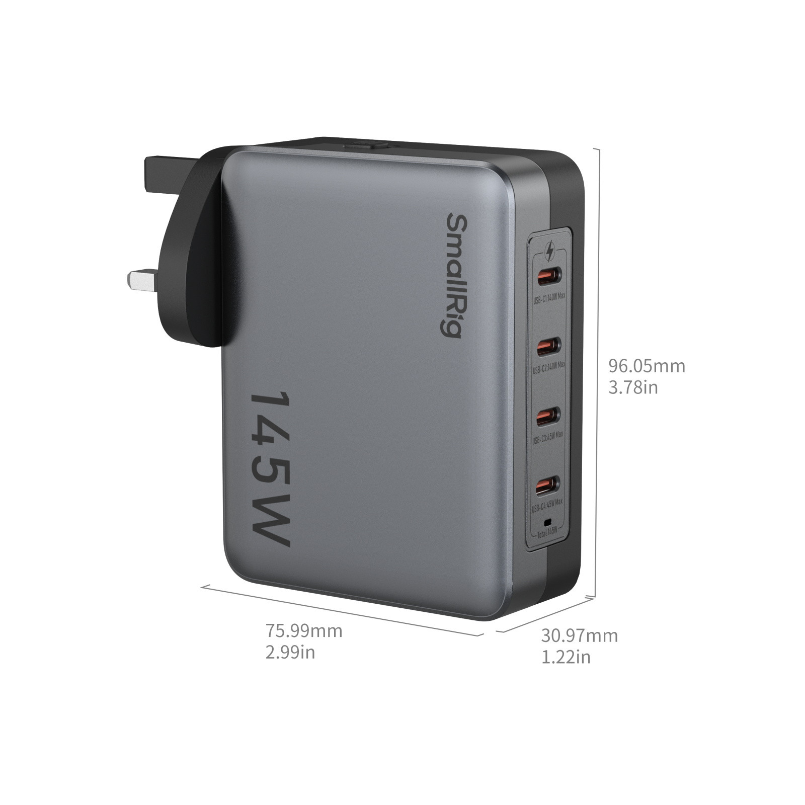 SmallRig 145W 4-Port PD Power Adapter (UK Standard) 4749