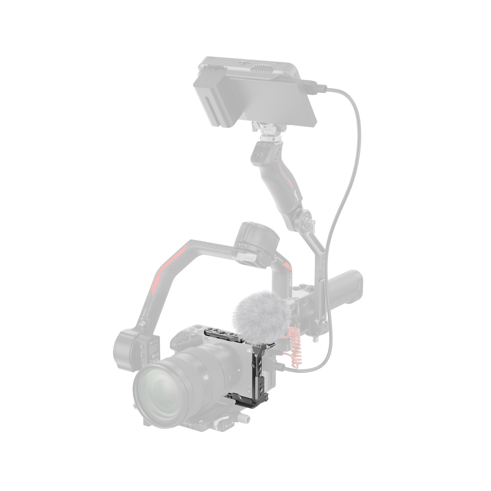 SmallRig HawkLock Quick Release Half Cage For Sony FX3/FX30 - With Cold Shoe, NATO Rail & Arca Plate