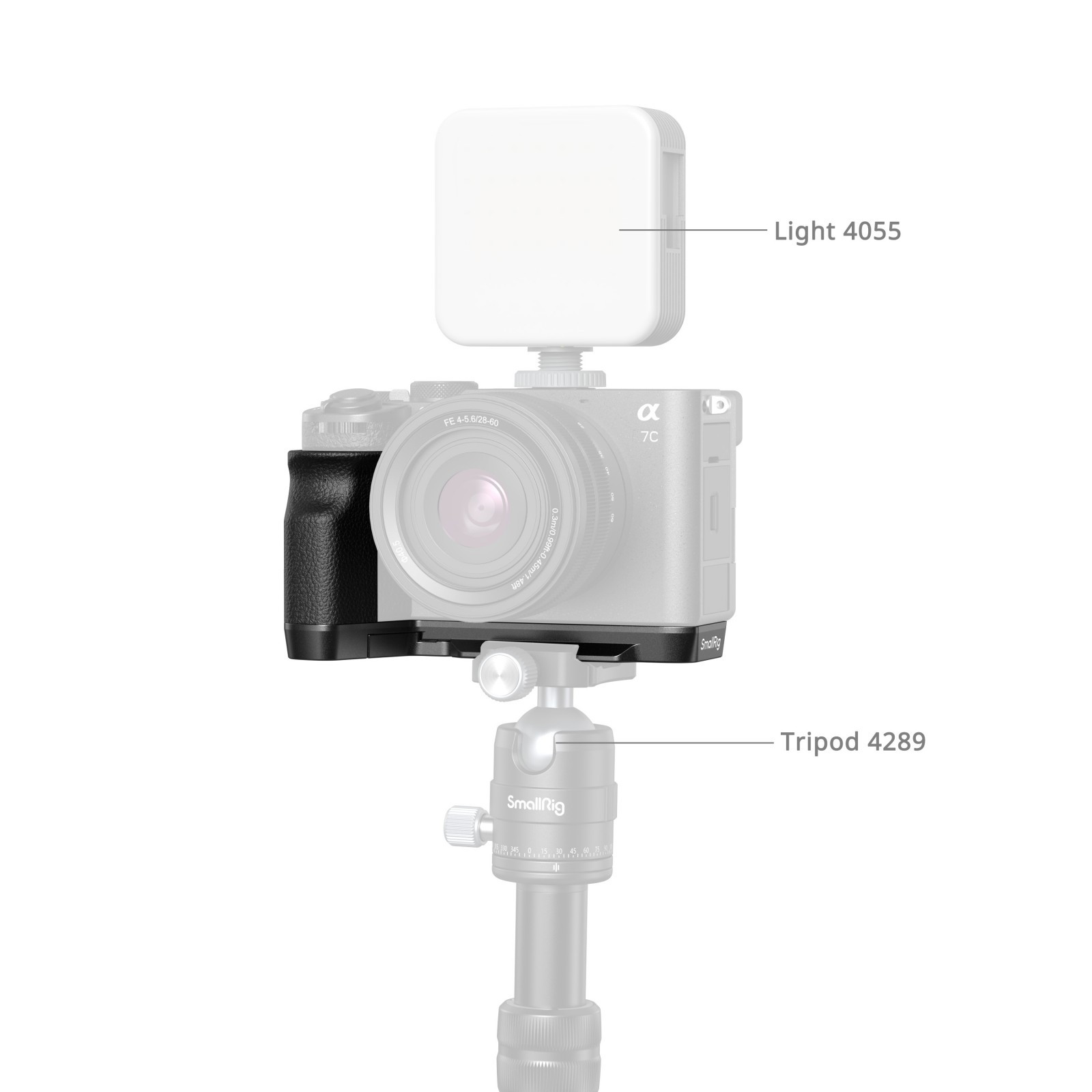 SmallRig L-Shape Mount Plate with Silicone Handle for Sony
