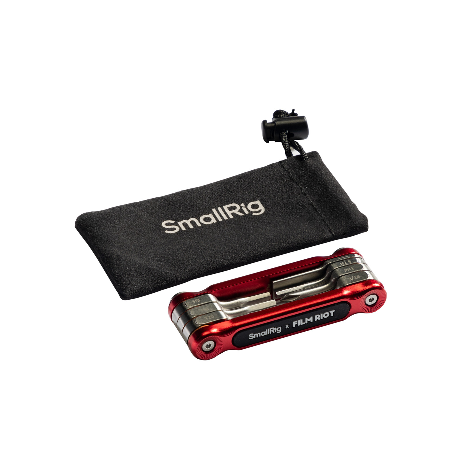 SmallRig x FILM RIOT 7-in-1 Folding Wrench Set with Multiple Angle Positioning (Red) 4811