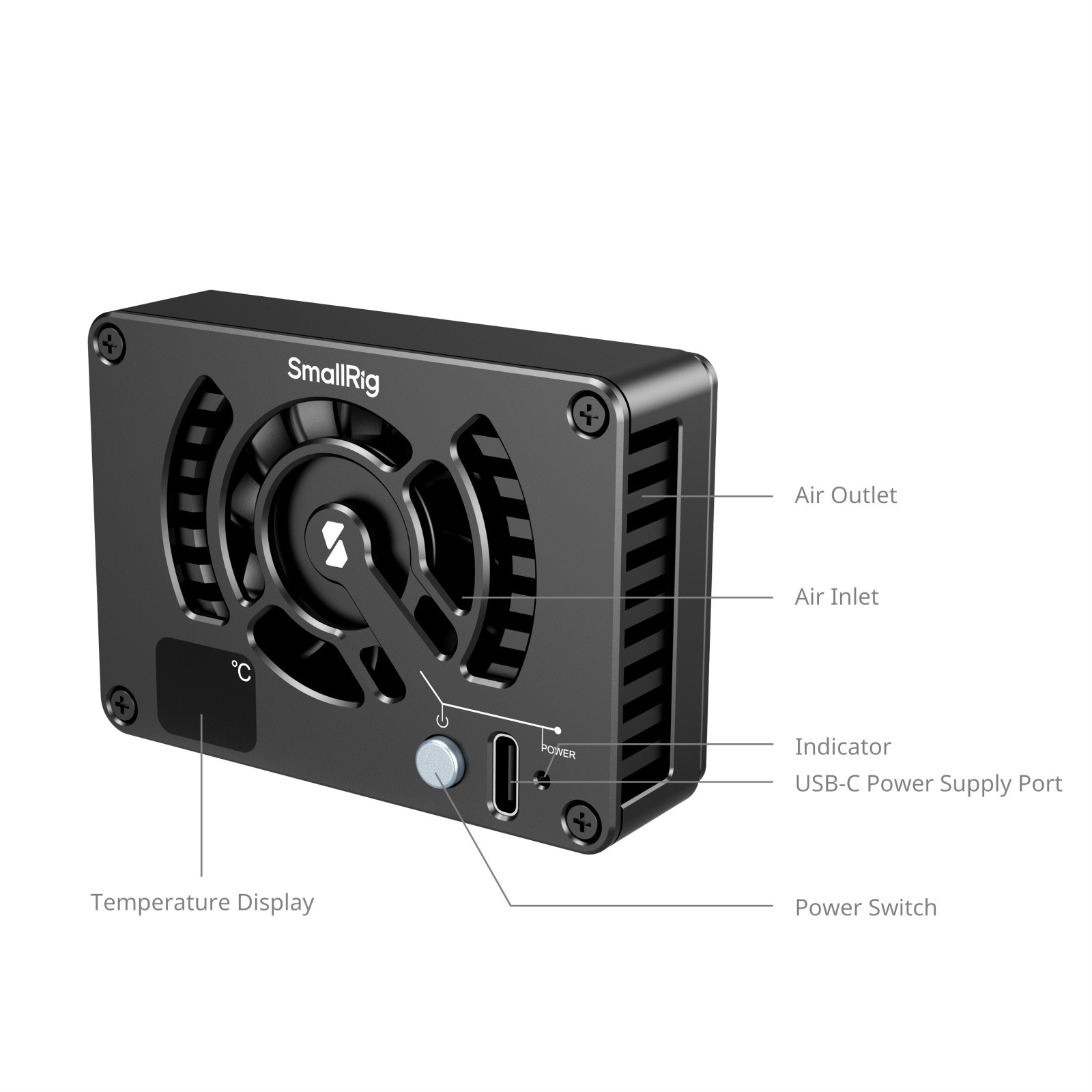 SmallRig Cooling Fan for Sony / Canon / FUJIFILM Selected Cameras 4815