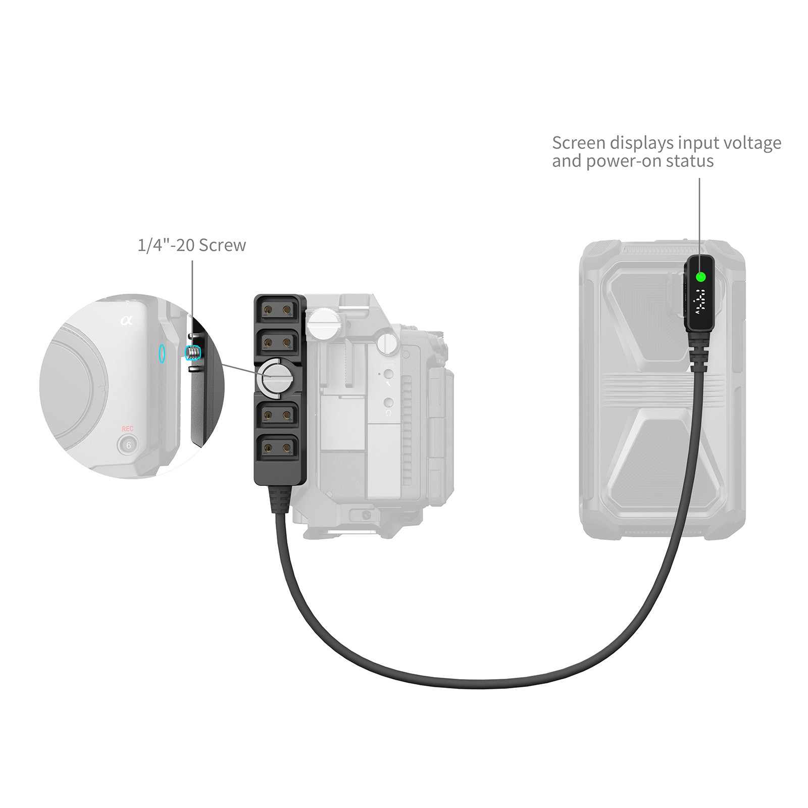 SmallRig DT1-4B Power Cable 4831B