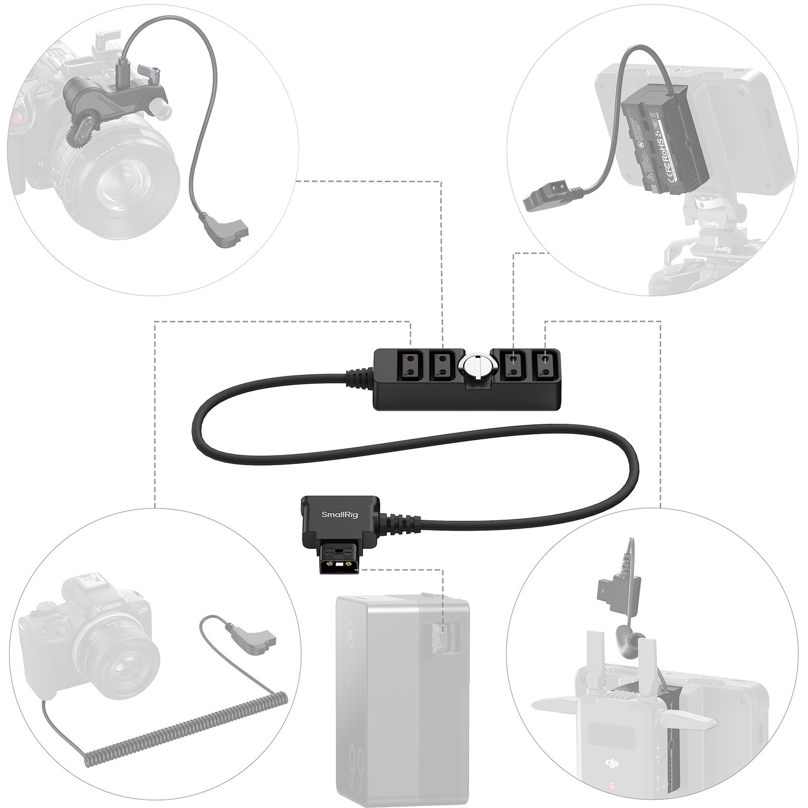 SmallRig DT1-4B Power Cable 4831B