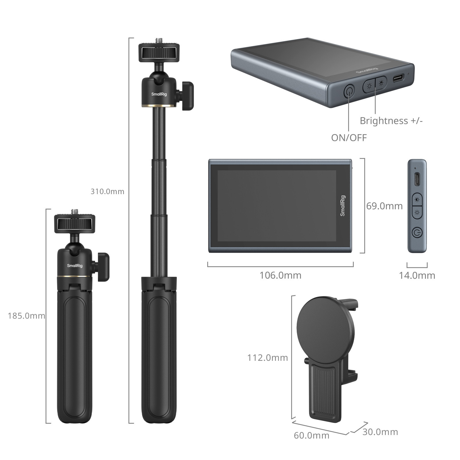 SmallRig Wireless Video Monitor for Phone (Vlog Kit) 4851
