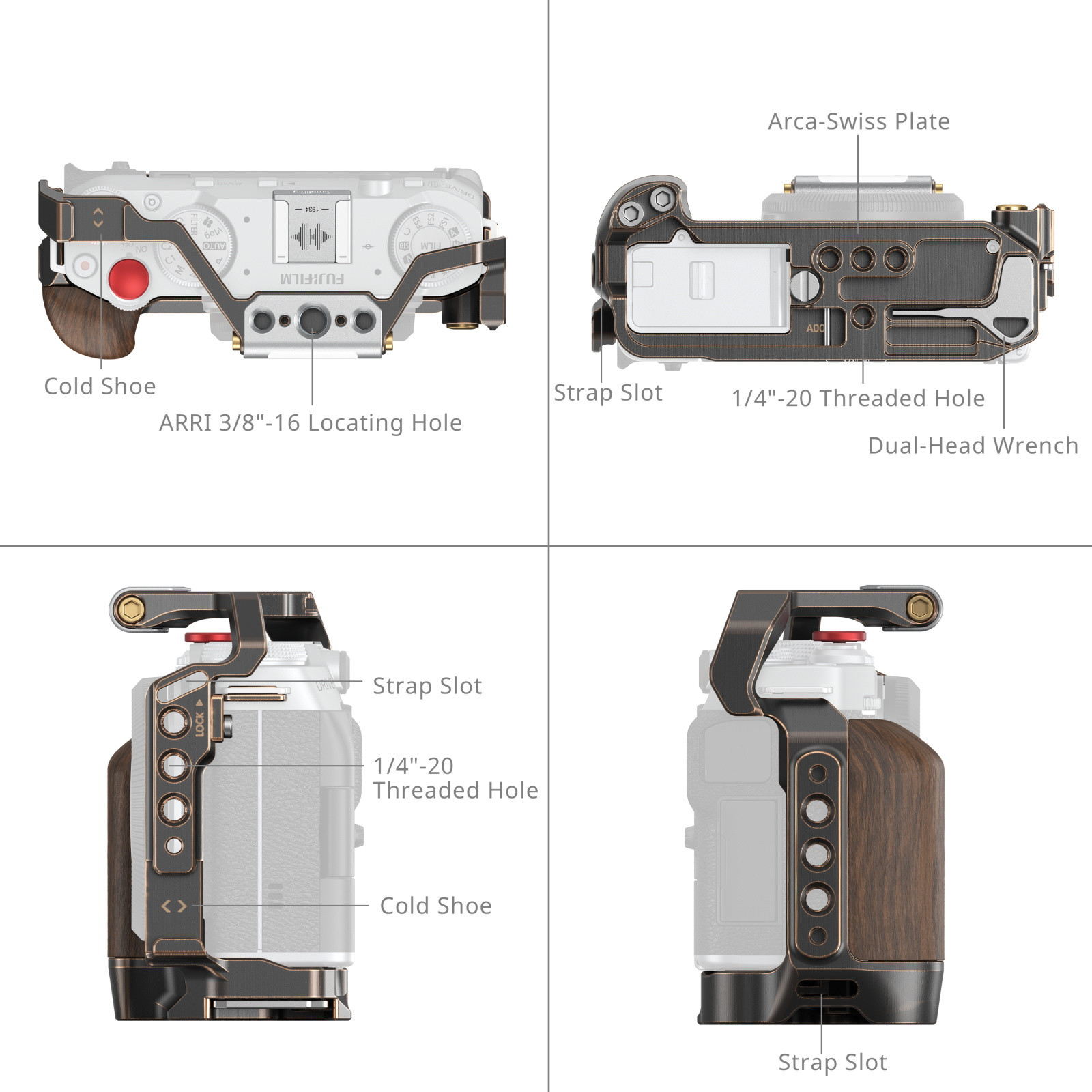 SmallRig “Retro" Cage for FUJIFILM X-M5 4892