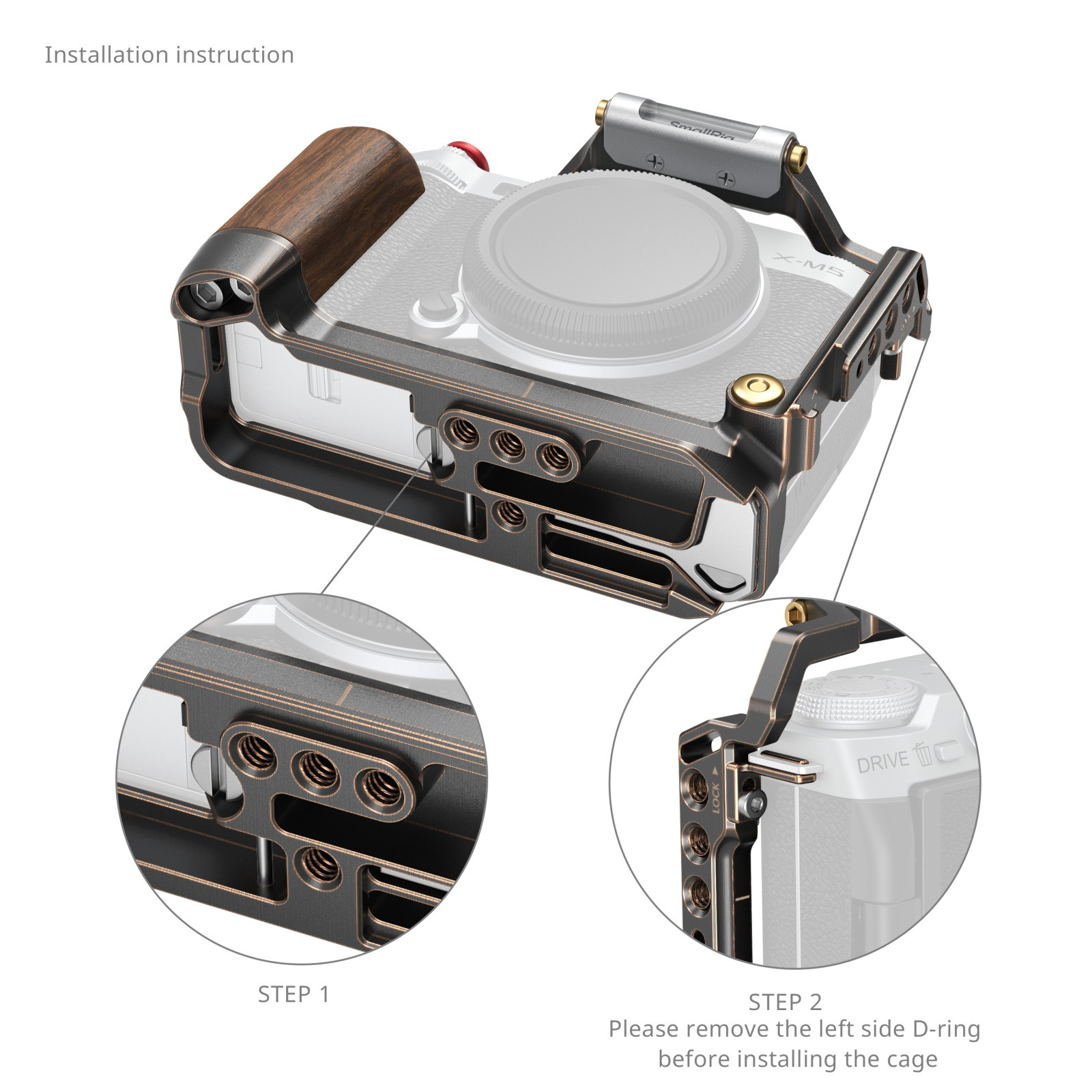 SmallRig “Retro" Cage for FUJIFILM X-M5 4892