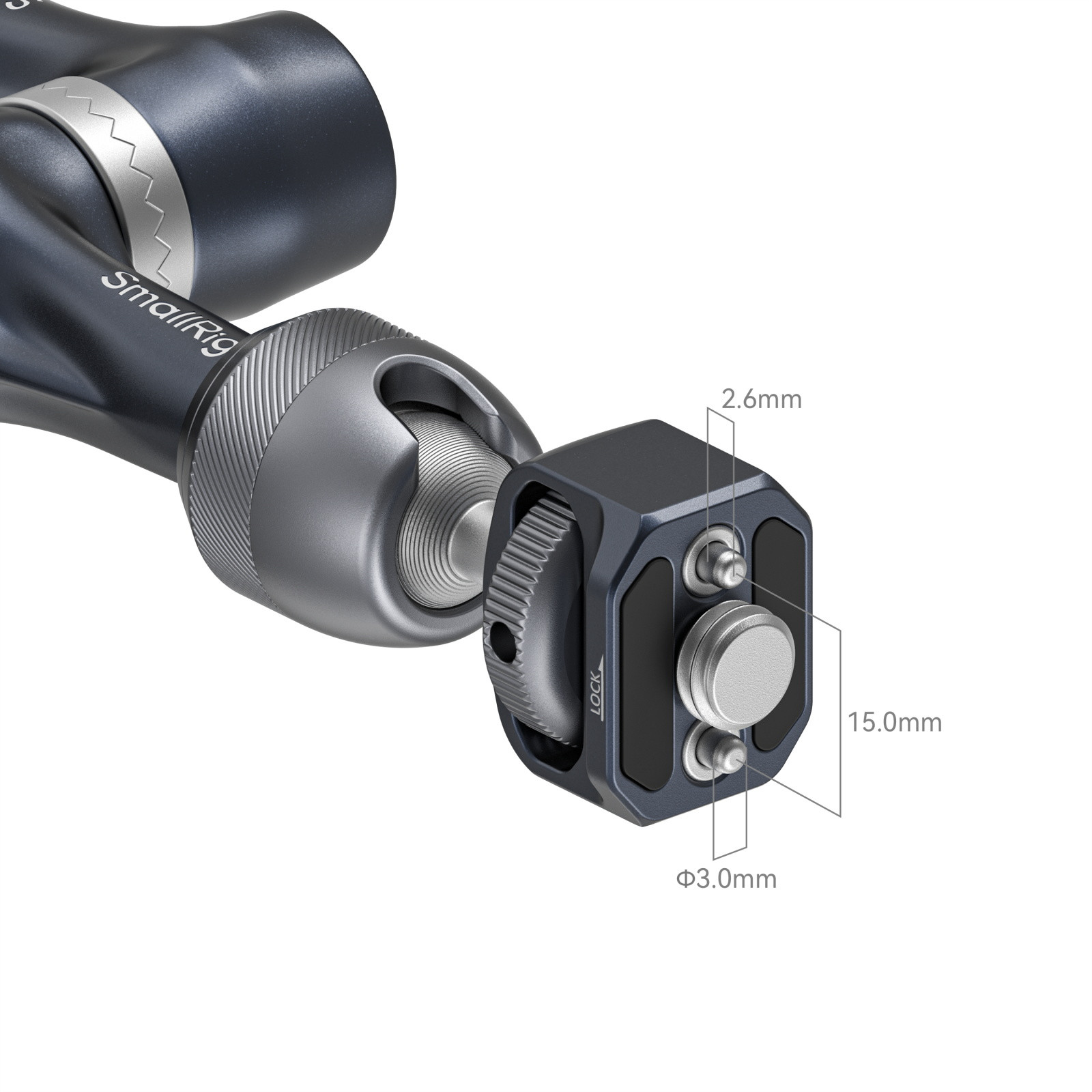 SmallRig Rosette Magic Arm (7") with 3/8”-16 ARRI Locating Screw 4899