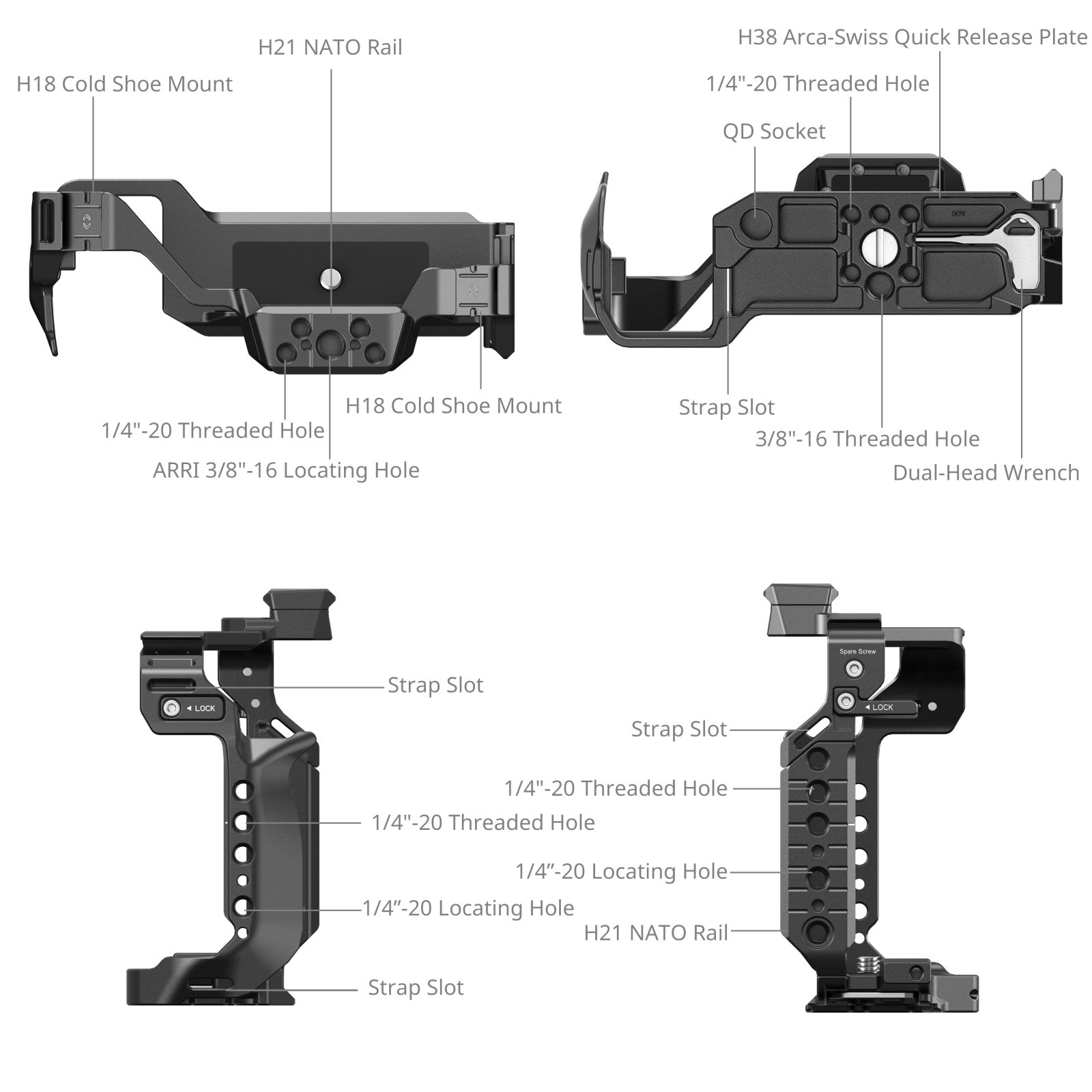 SmallRig Cage Kit for Panasonic LUMIX S1R II 4903