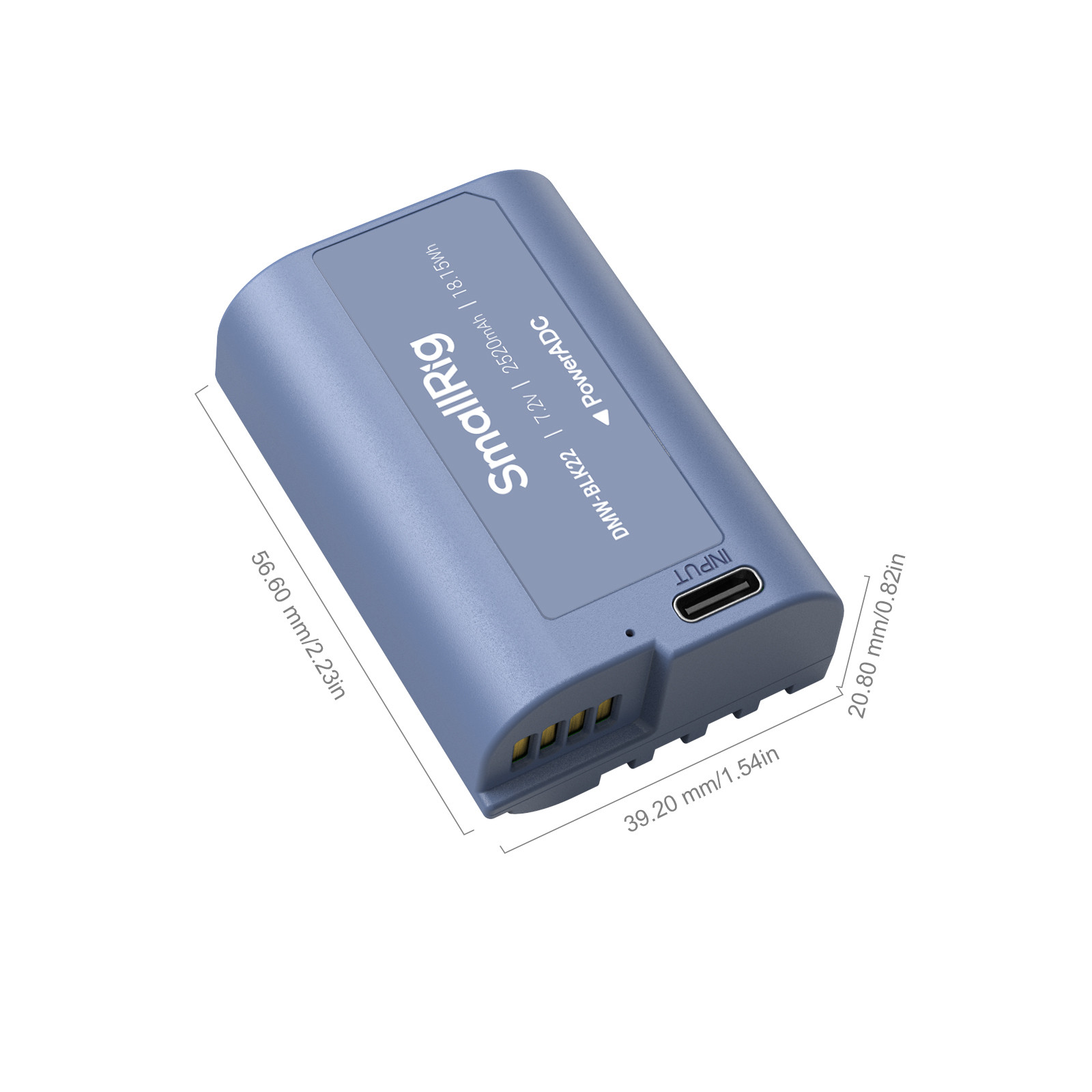 SmallRig DMW-BLK22 USB-C Rechargeable Camera Battery 4906