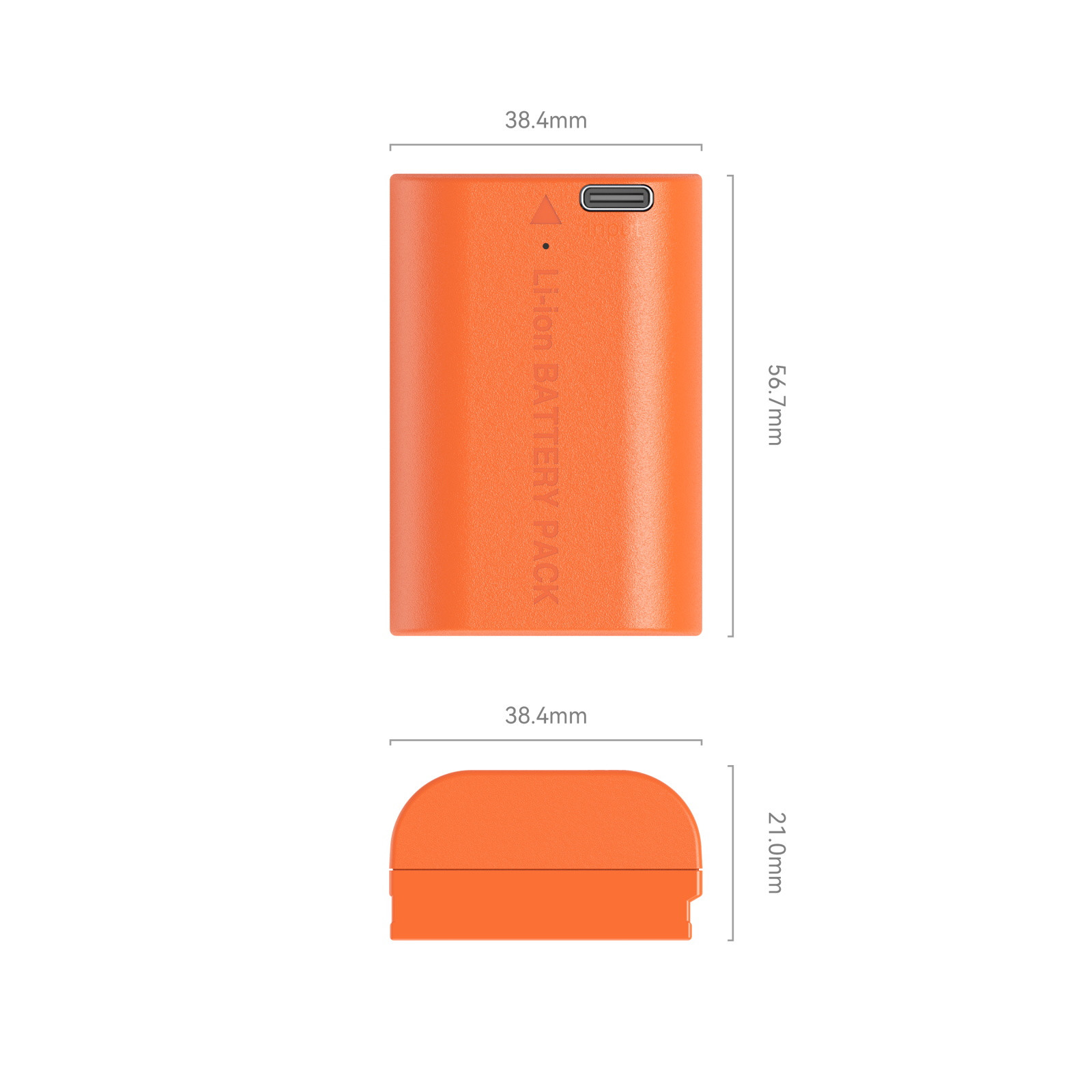 SmallRig LP-E6NH USB-C Rechargeable Camera Battery (Orange) 4968