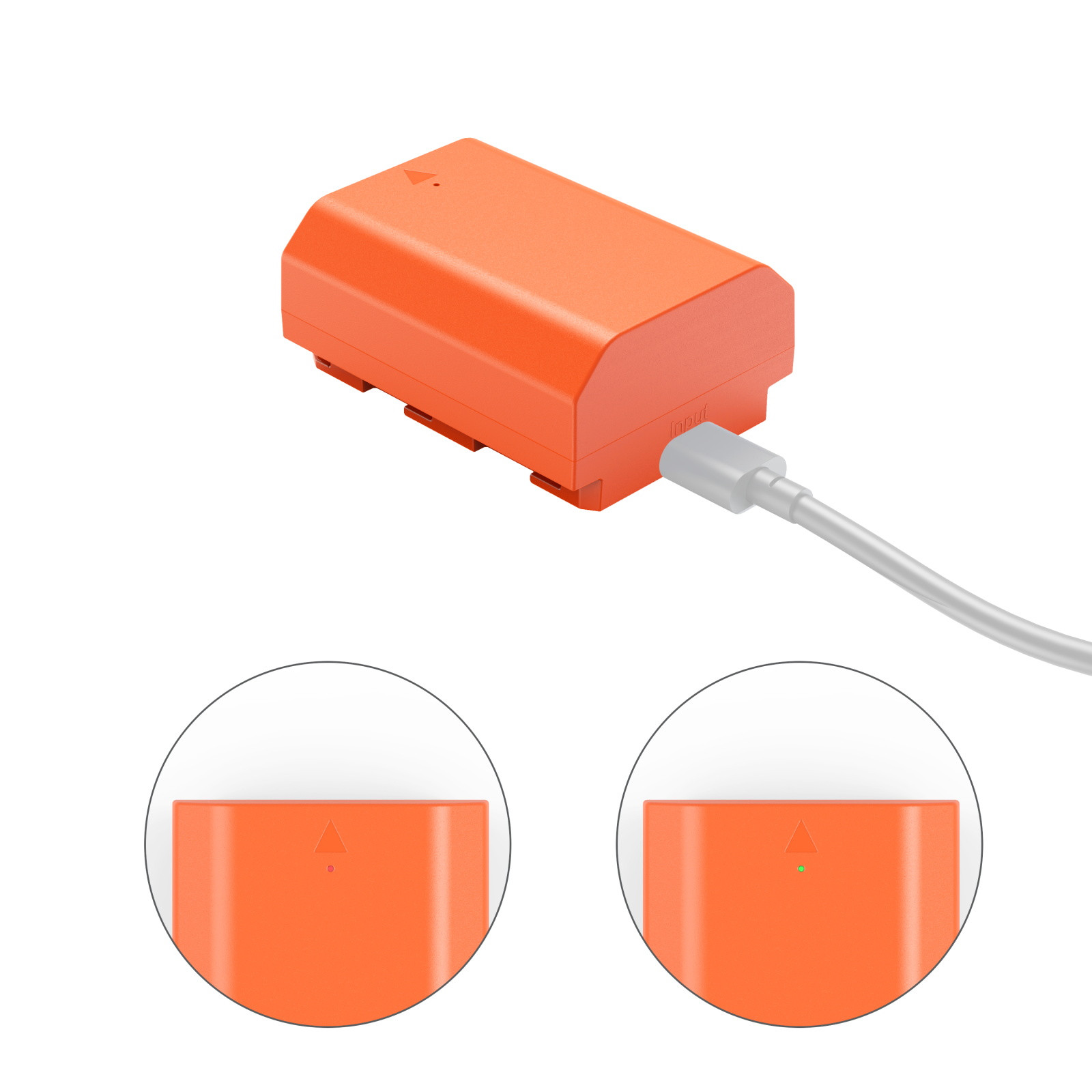 SmallRig for Sony NP-FZ100 USB-C Rechargeable Camera Battery (Orange) 4969