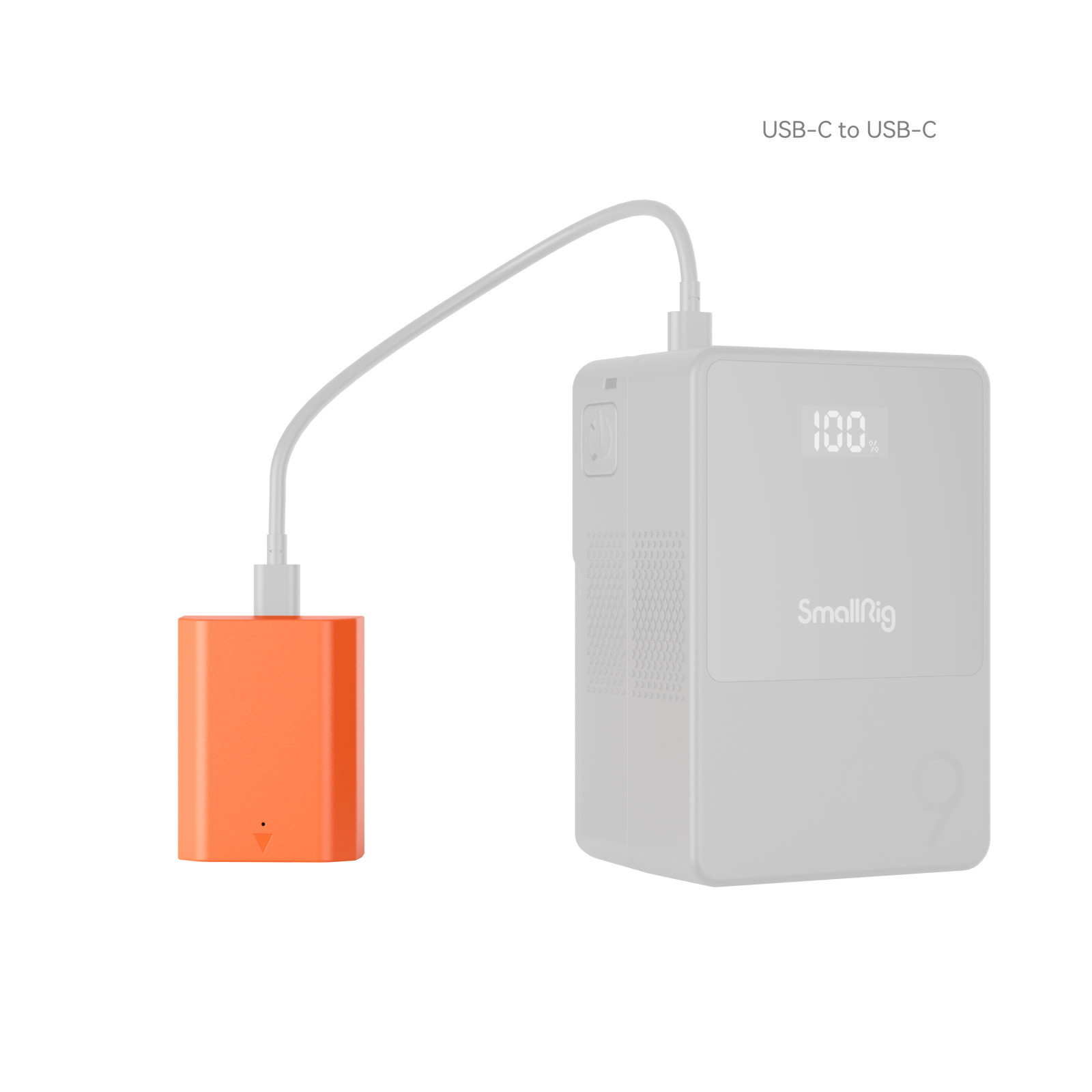 SmallRig for Sony NP-FZ100 USB-C Rechargeable Camera Battery (Orange) 4969