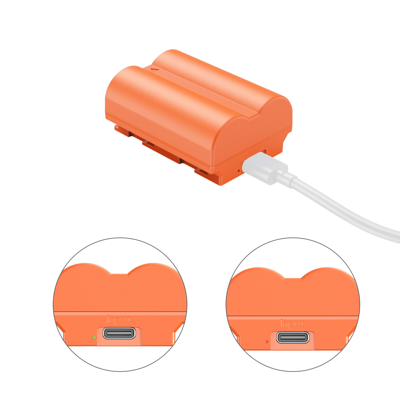SmallRig USB-C Rechargeable Camera Battery for Fujifilm NP-W235 (Orange) 4970