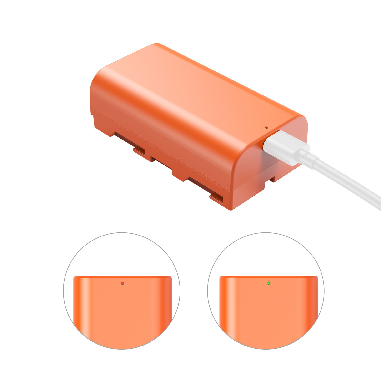 SmallRig Rechargeable Camera Battery for Sony NP-F550 (Orange) 4971