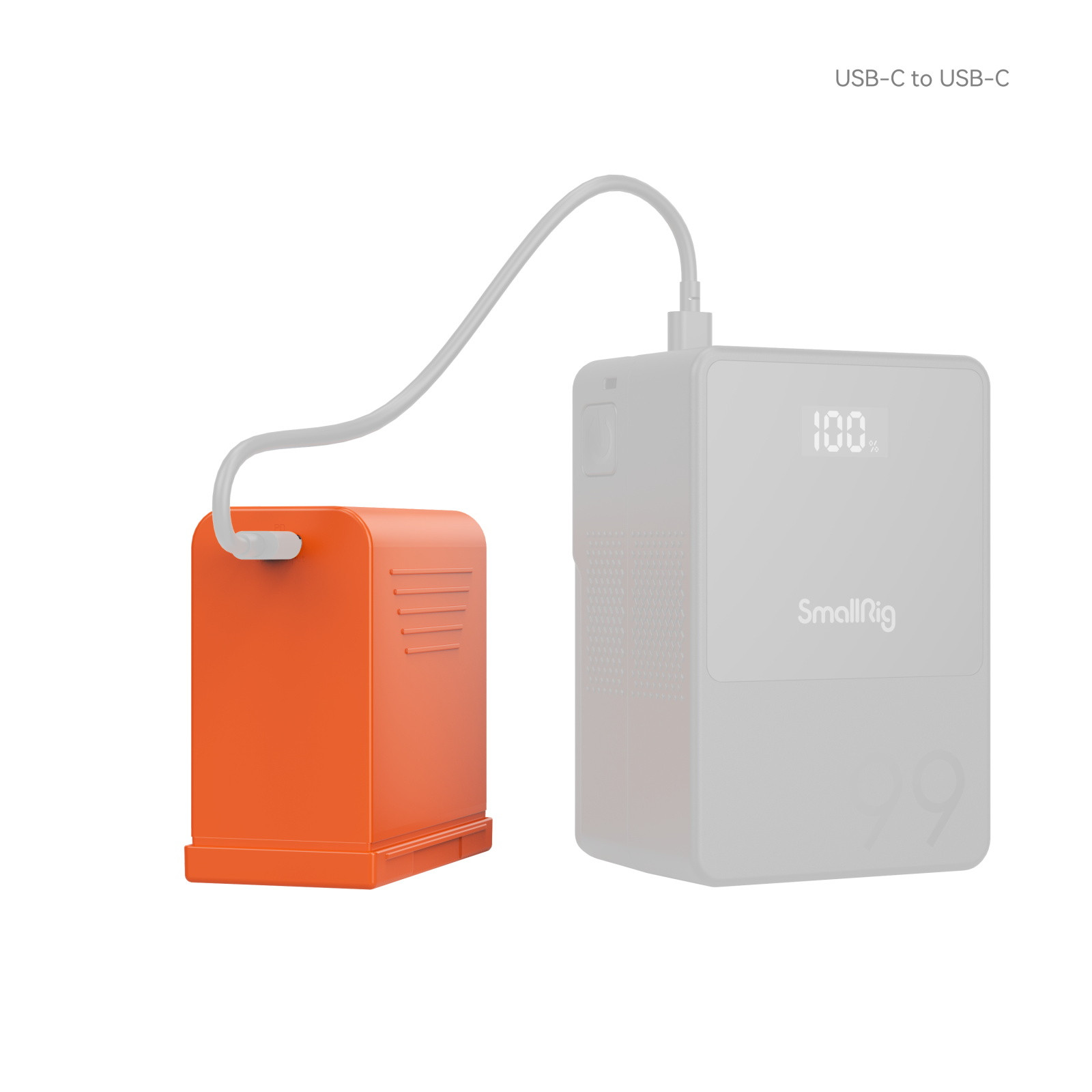 SmallRig USB-C Rechargeable Camera Battery for Sony NP-F970 (Orange) 4972