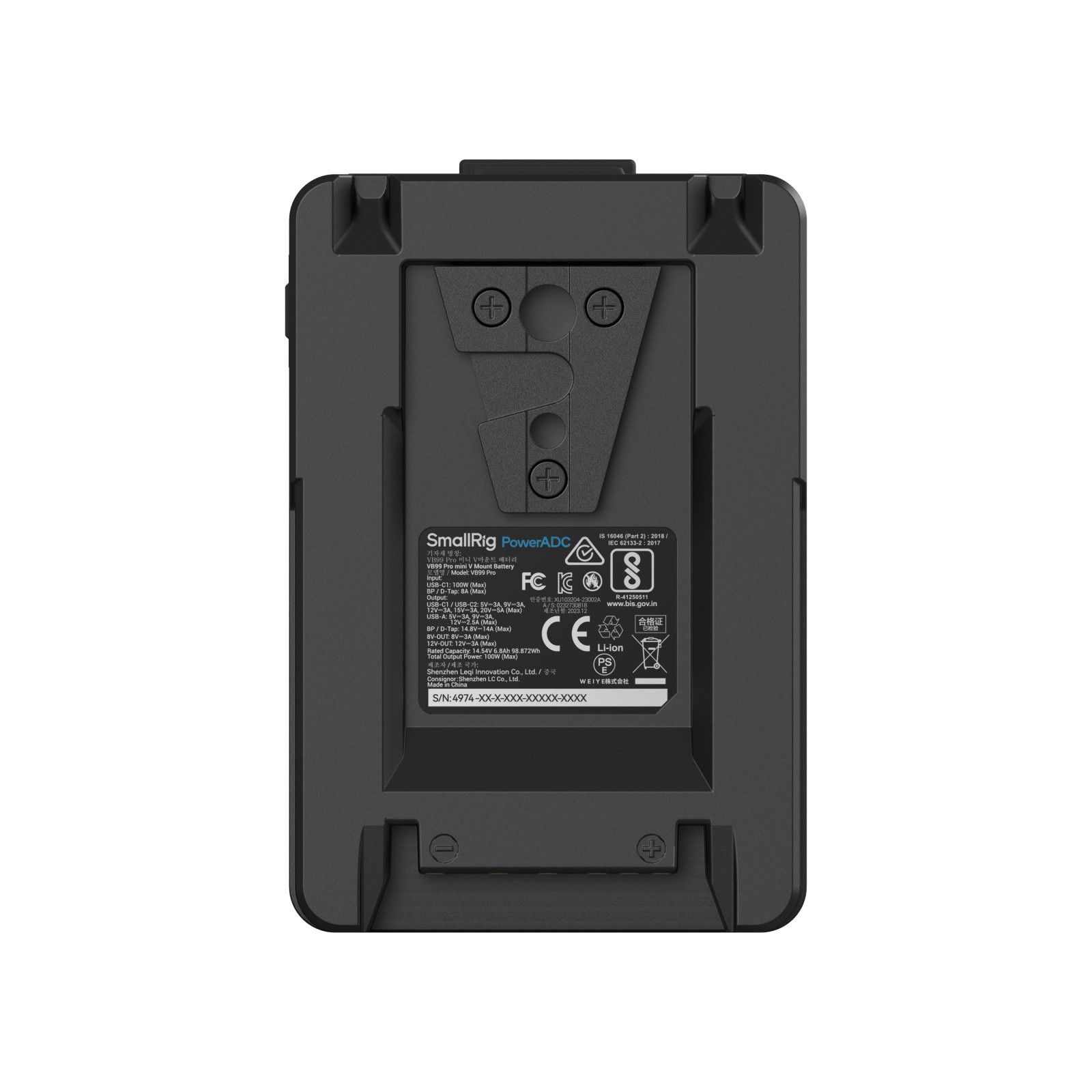SmallRig VB99 Pro mini V Mount Battery (Green) 4974