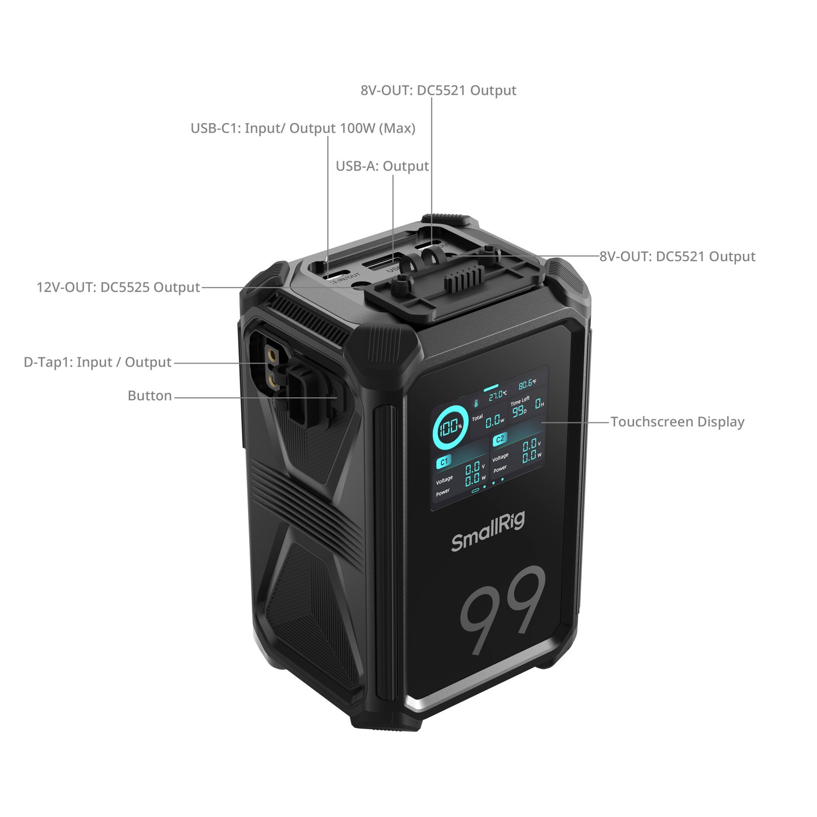 SmallRig X-Touch Smart Triple-Proof V-Mount Battery X99 4984