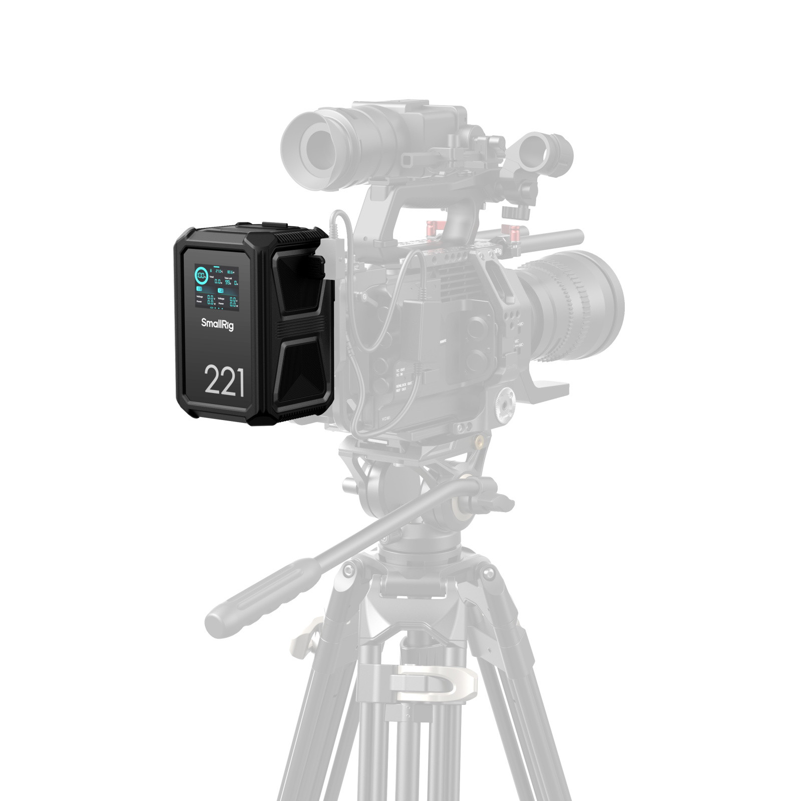 SmallRig X-Touch Smart Triple-Proof (1.5m / 4.9ft Drop-Resistant, IP54 Waterproof / Dustproof) V-Mount Battery X221 4985