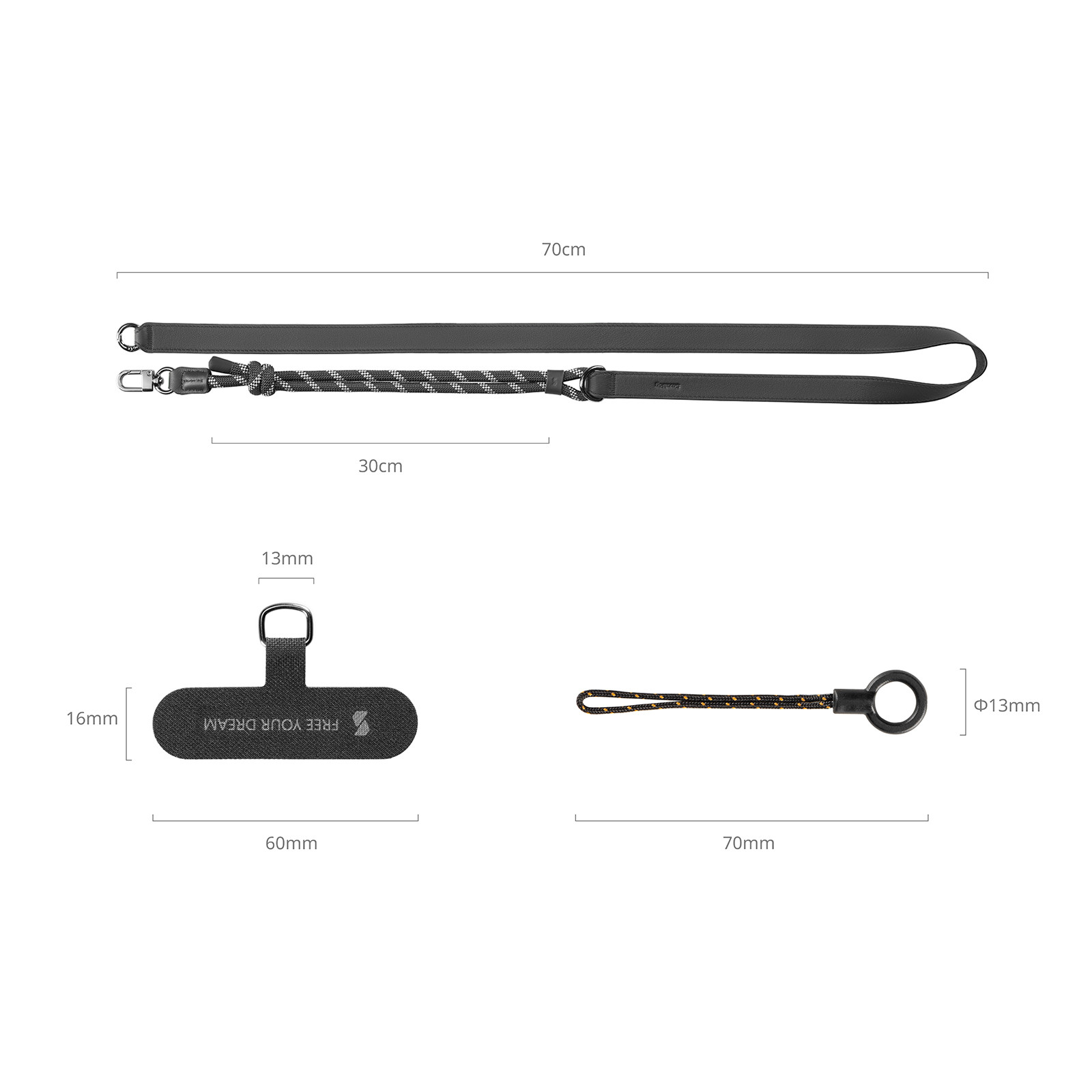 SmallRig FilMov Phone Shoulder Strap (Black) 4989