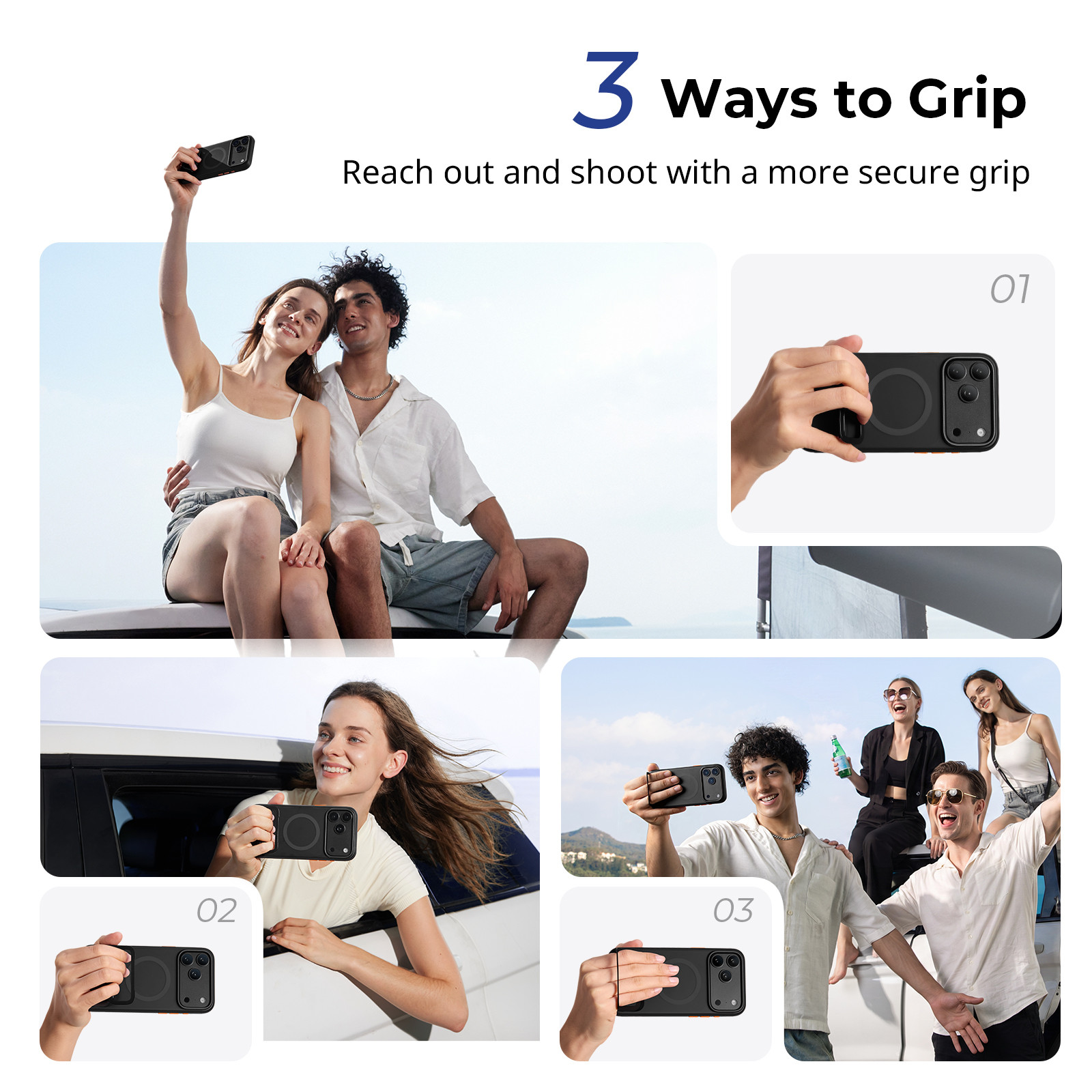 SmallRig FlipLoop Case for iPhone 18 Pro / 17 Pro (Aurora Black) 6588