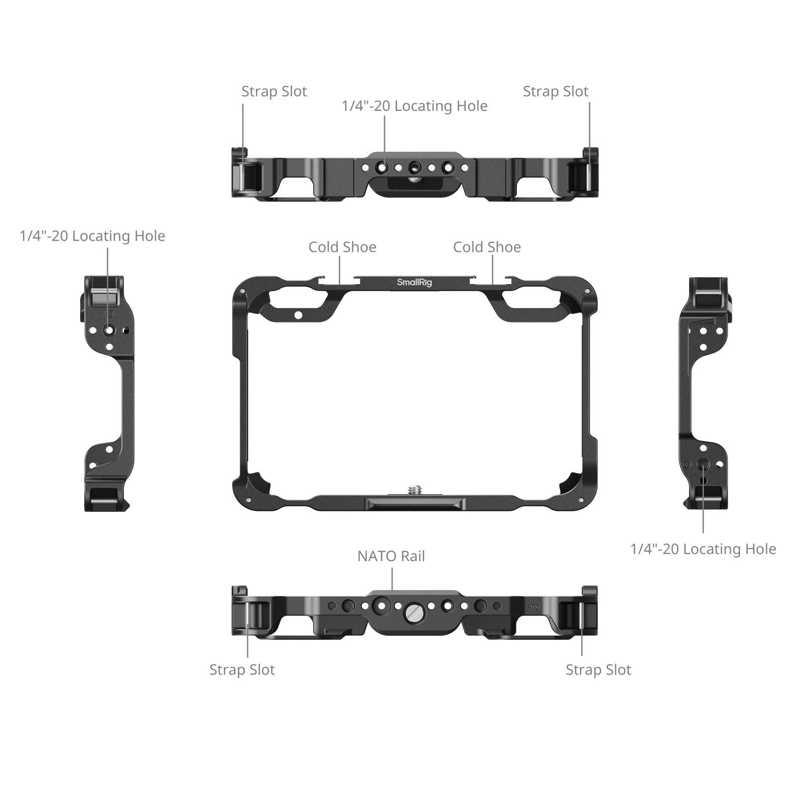 SmallRig Monitor Cage Kit for Atomos Shinobi II / Shinobi GO 5030