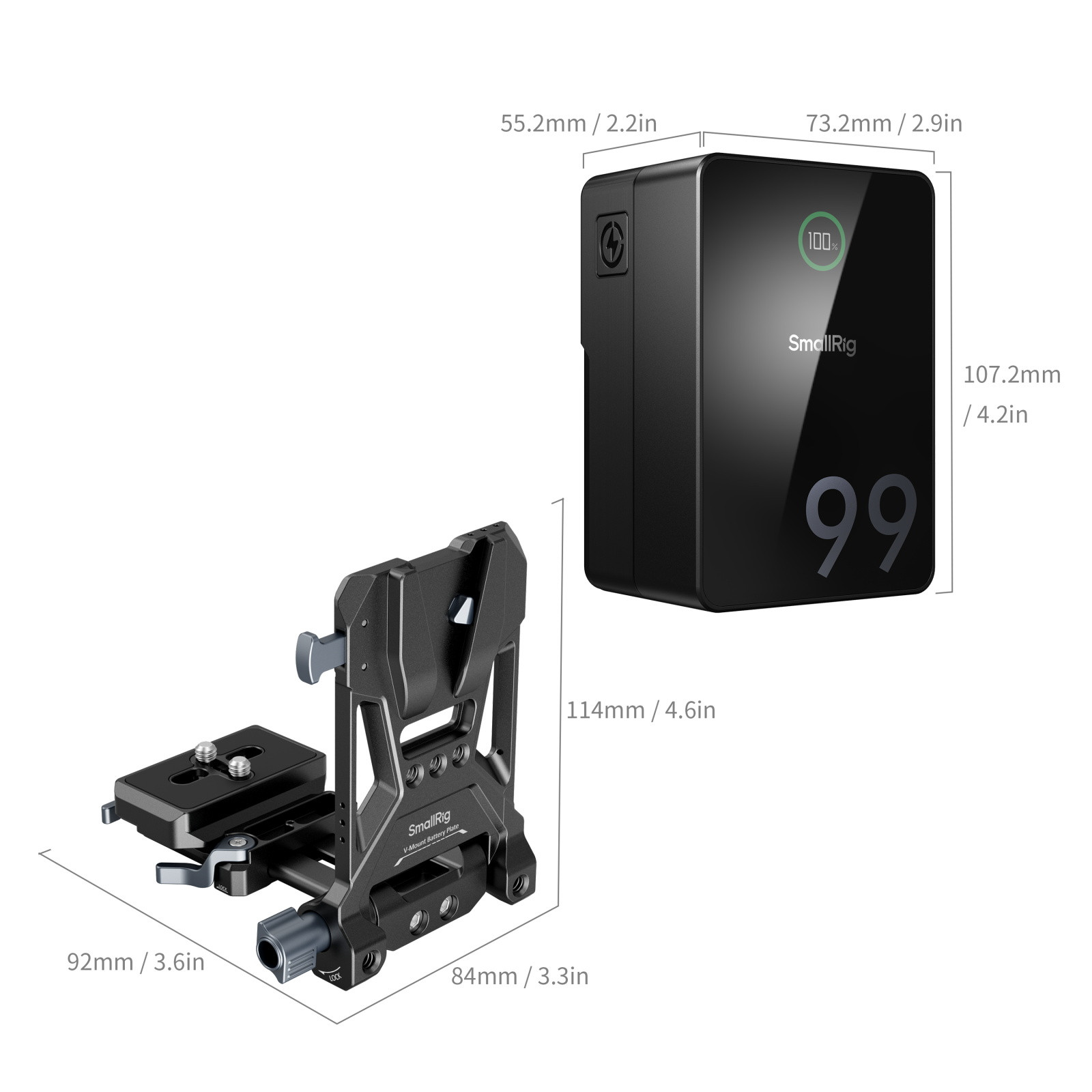 SmallRig VB99 Pro mini V Mount Battery (Kit) 5046