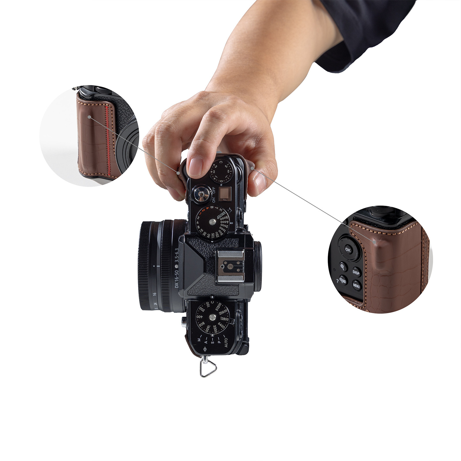 SmallRig Leather Case Kit for Nikon Z f (Brown) 5096