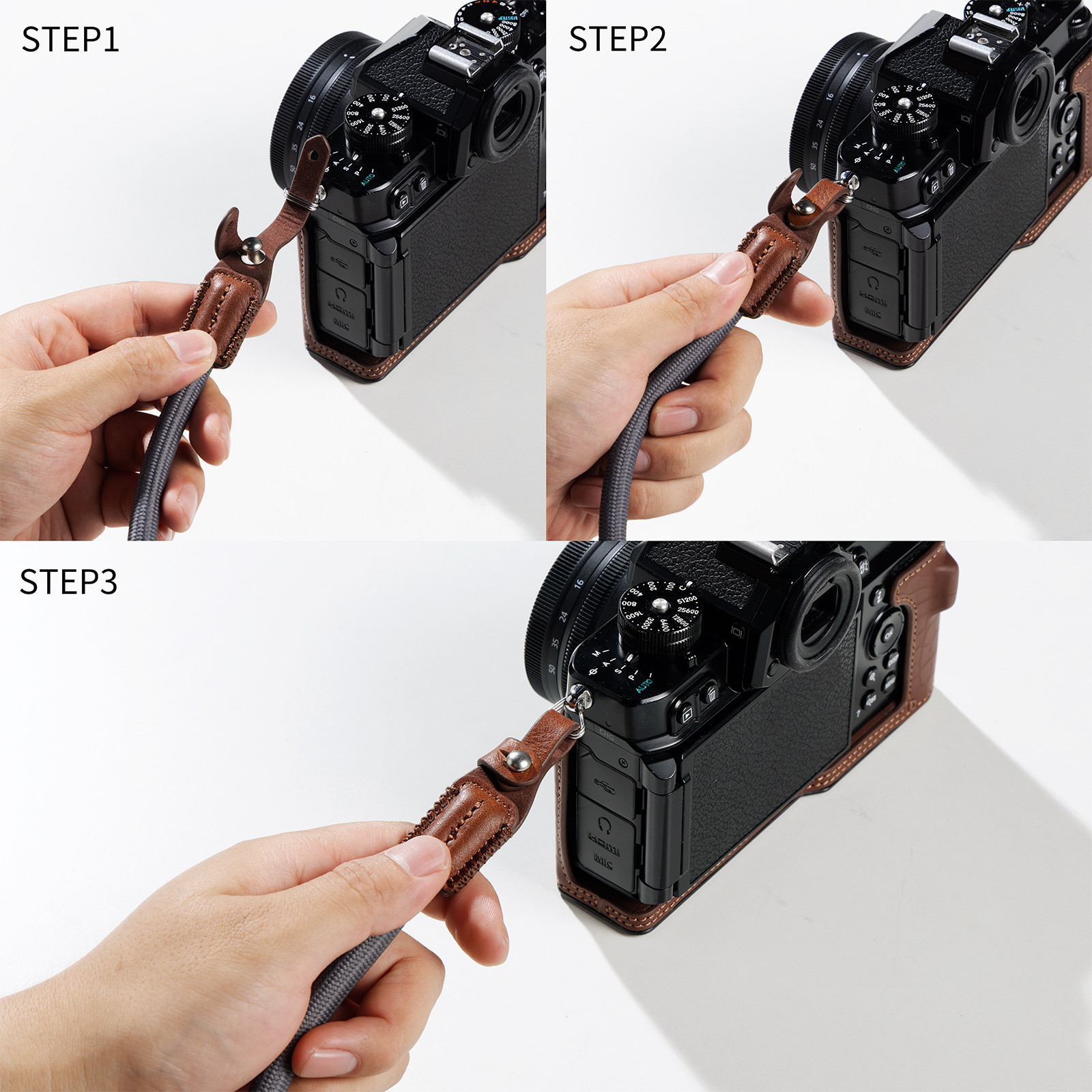 SmallRig Leather Case Kit for Nikon Z f (Brown) 5096