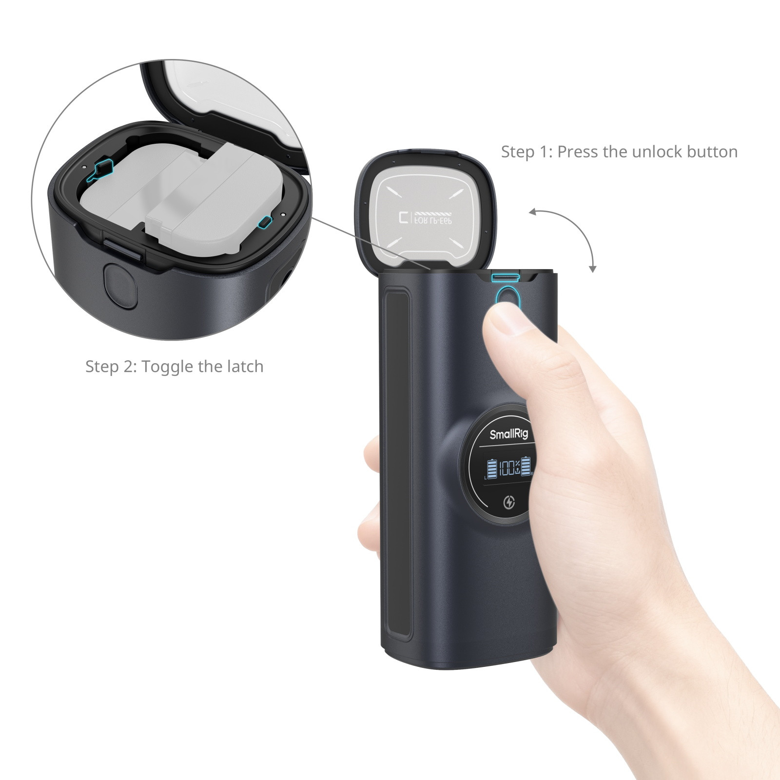 SmallRig Power Bank Charger Case Kit for Canon LP-E6P / LP-E6NH Camera Batteries 5108