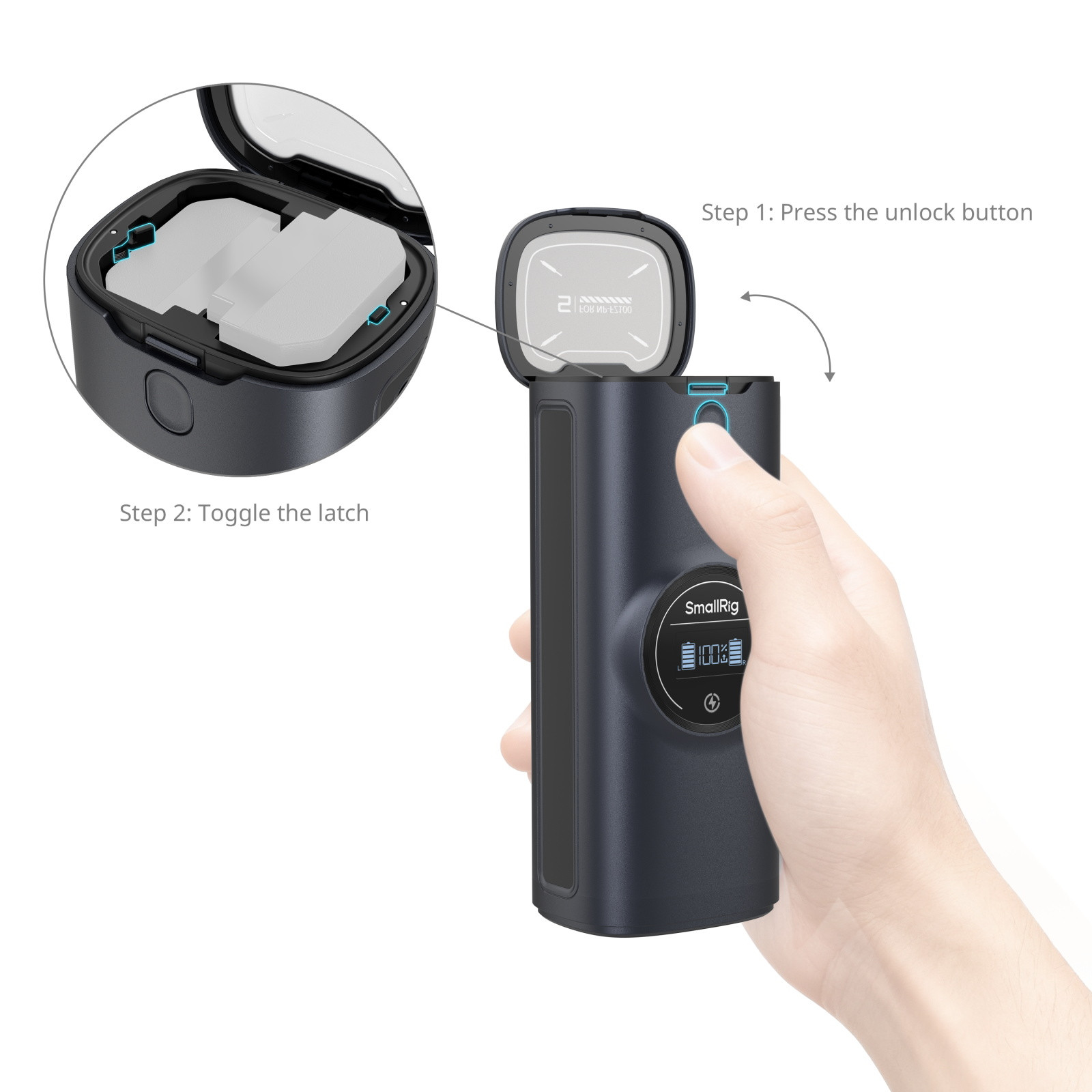 SmallRig Power Bank Charger Case Kit for Sony NP-FZ100 Camera Batteries 5109