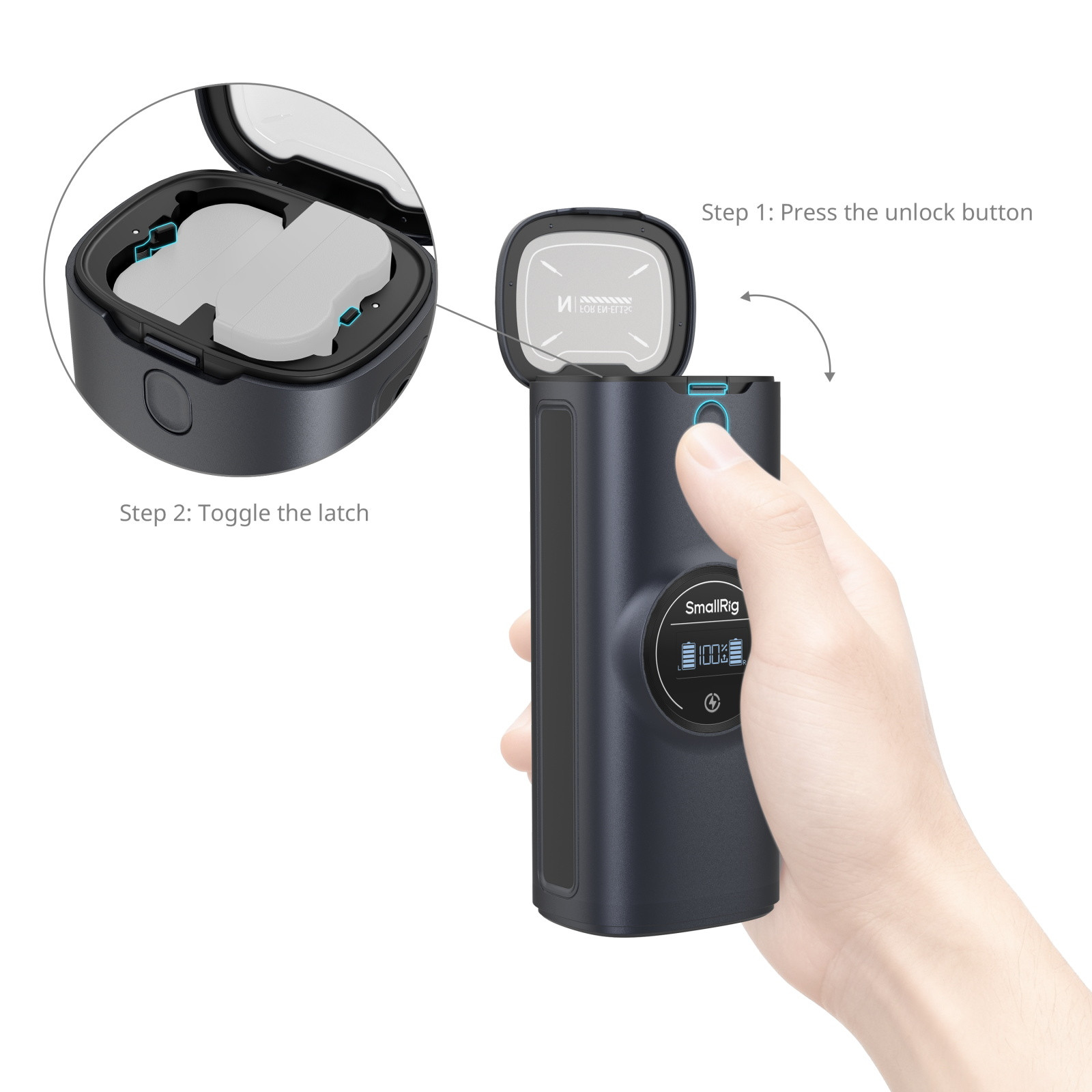 SmallRig Power Bank Charger Case Kit for Nikon EN-EL15c Camera Batteries 5110